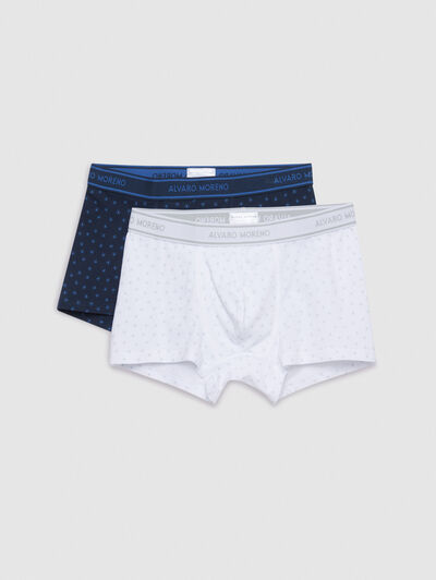 BOXER LOGOS AZUL MARINO