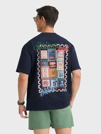 CAMISETA ITALIA AZUL MARINO