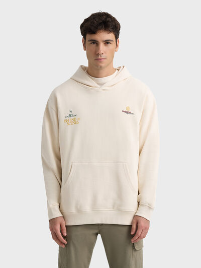 SUDADERA POPCORN BEIGE