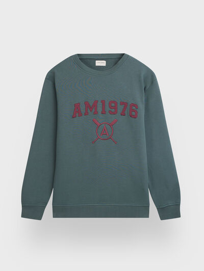 SUDADERA PATCH AZUL