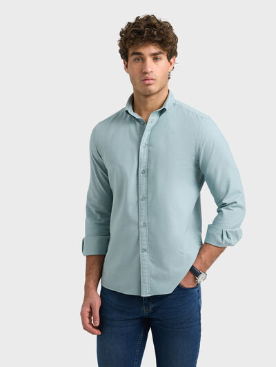 CAMISA OXFORD DYE AZUL