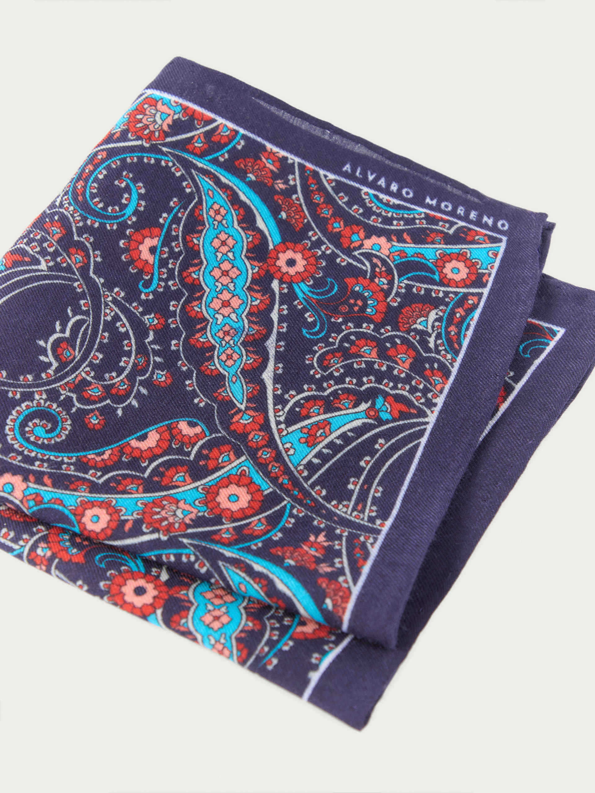 PAÑUELO PRINT AZUL MARINO