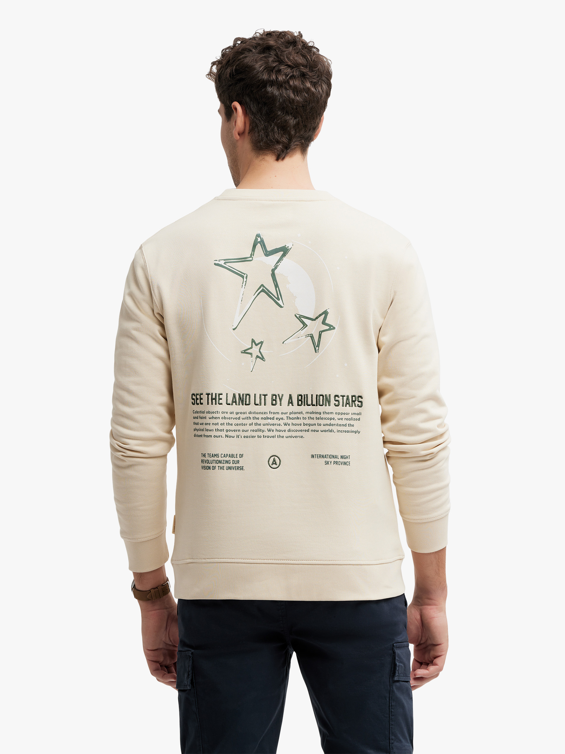 SUDADERA STARS BEIGE