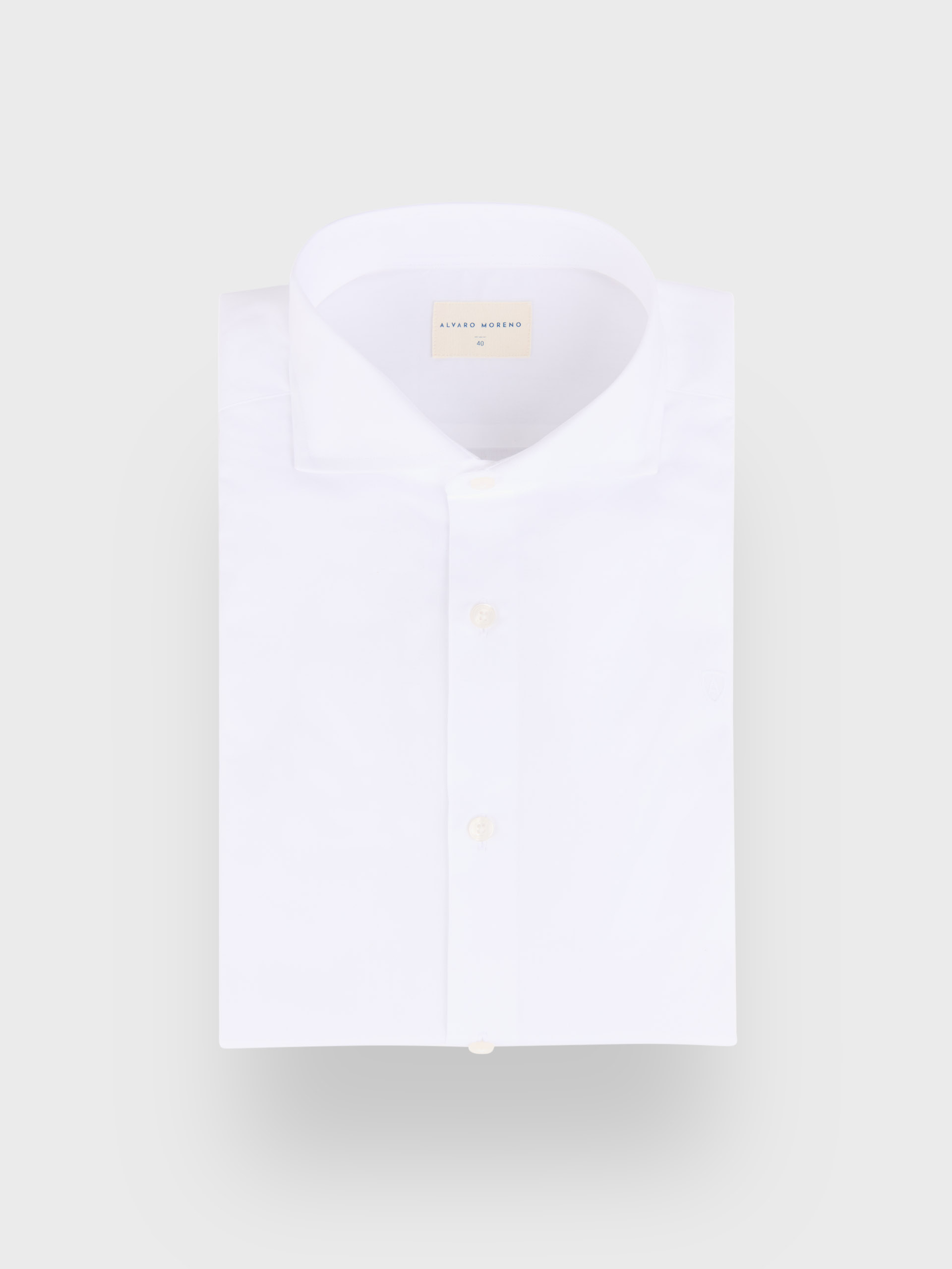 CAMISA POPELIN FIL A FIL BLANCO