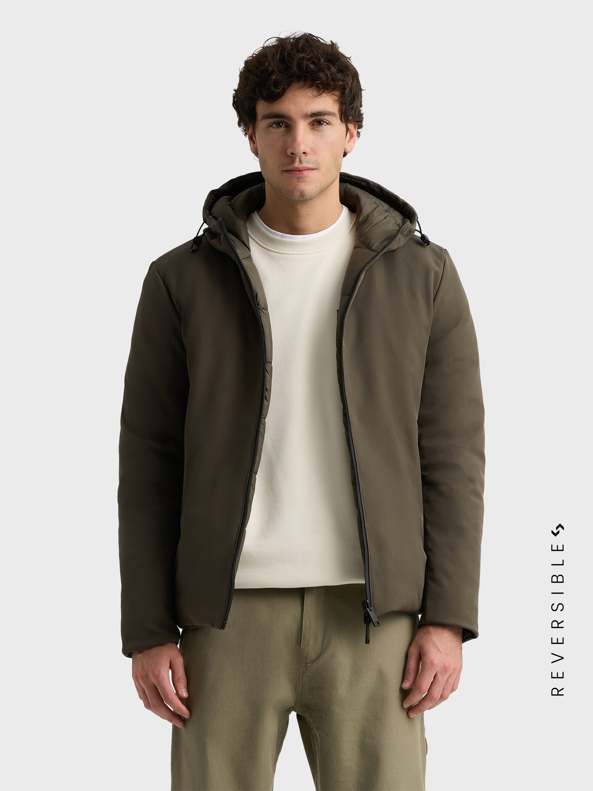 CAZADORA REVERSIBLE LEMANS VERDE