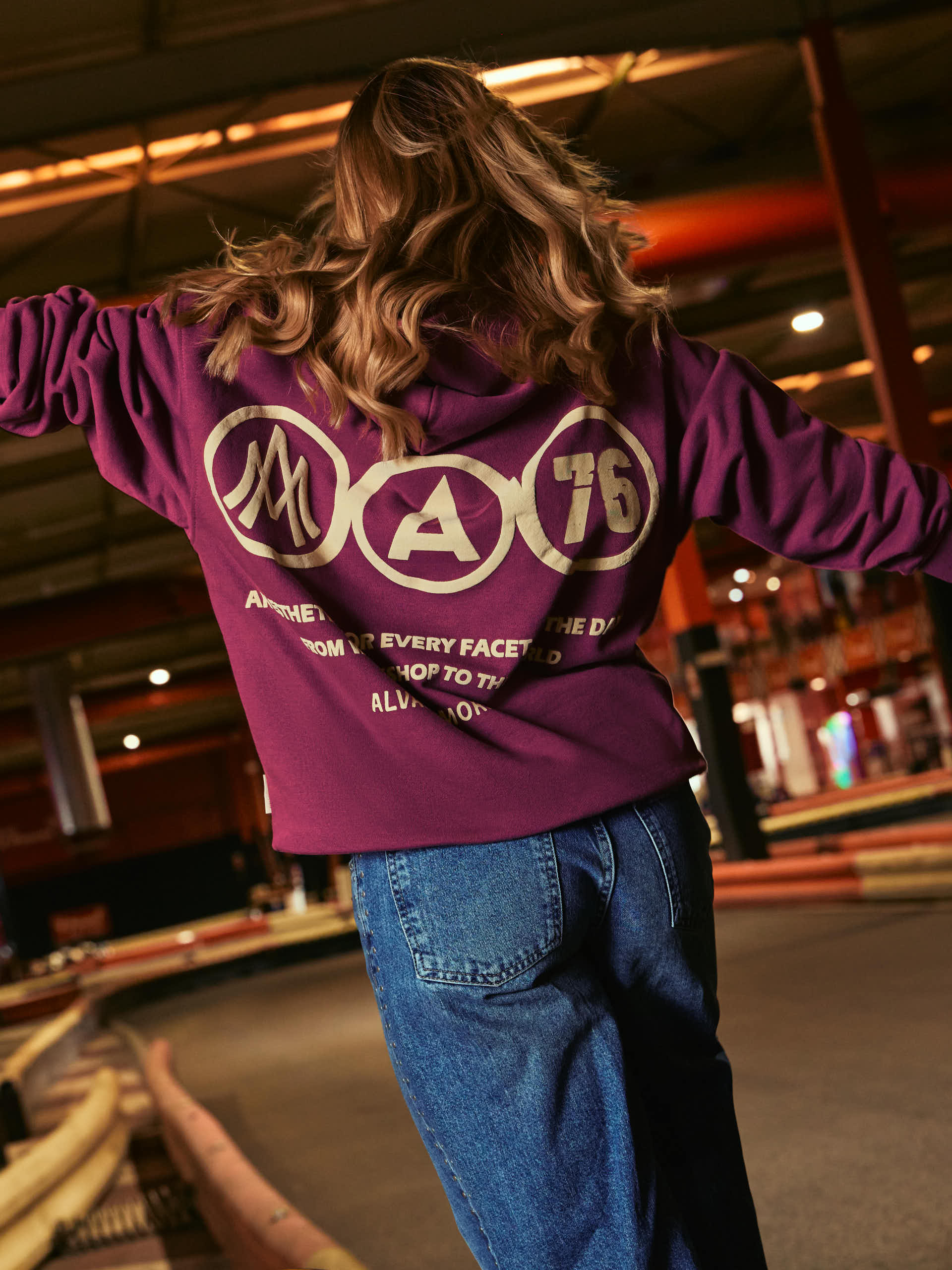 SUDADERA ESTHETIC BURDEOS