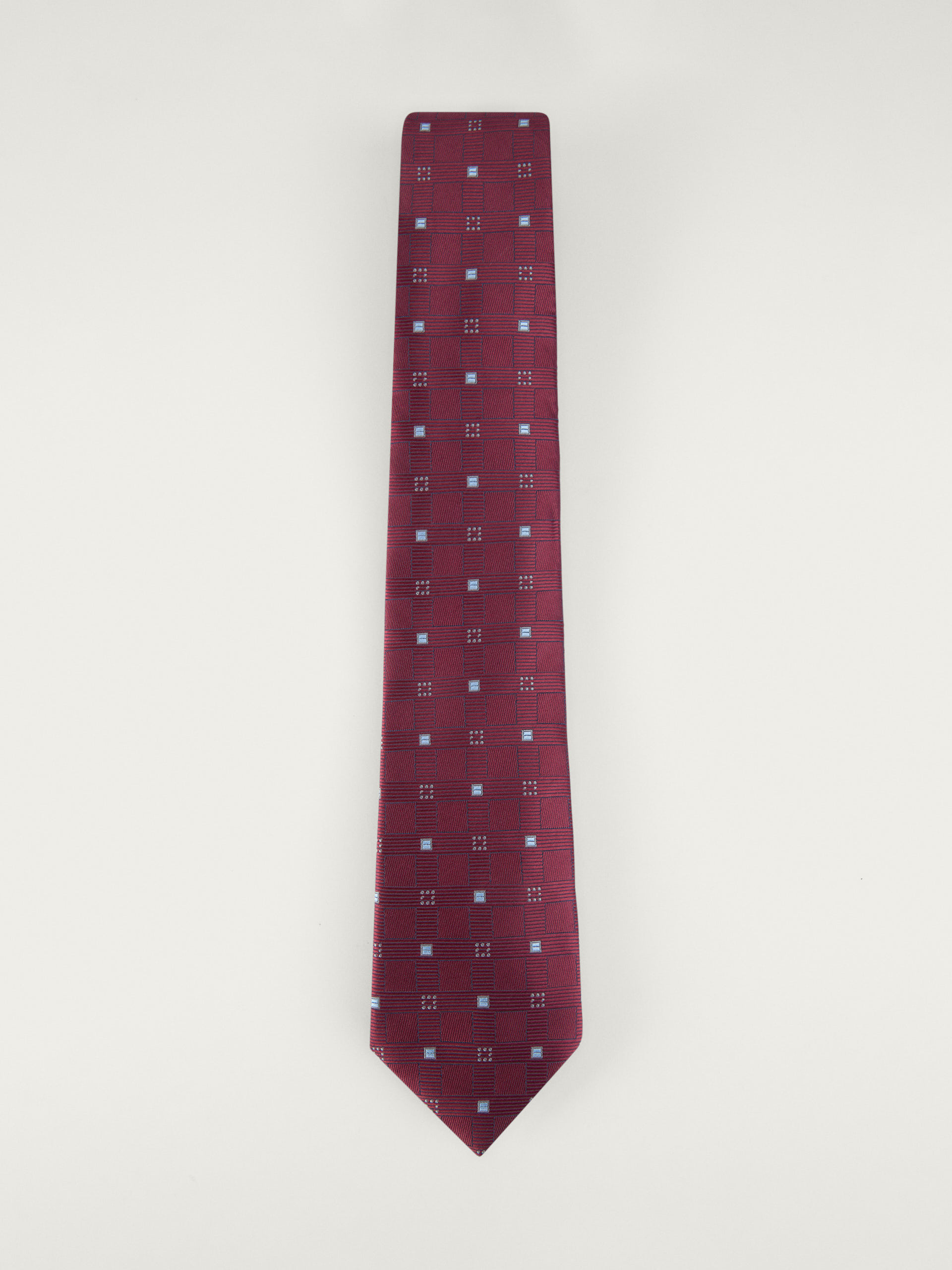 CORBATA JACQUARD MF BURDEOS
