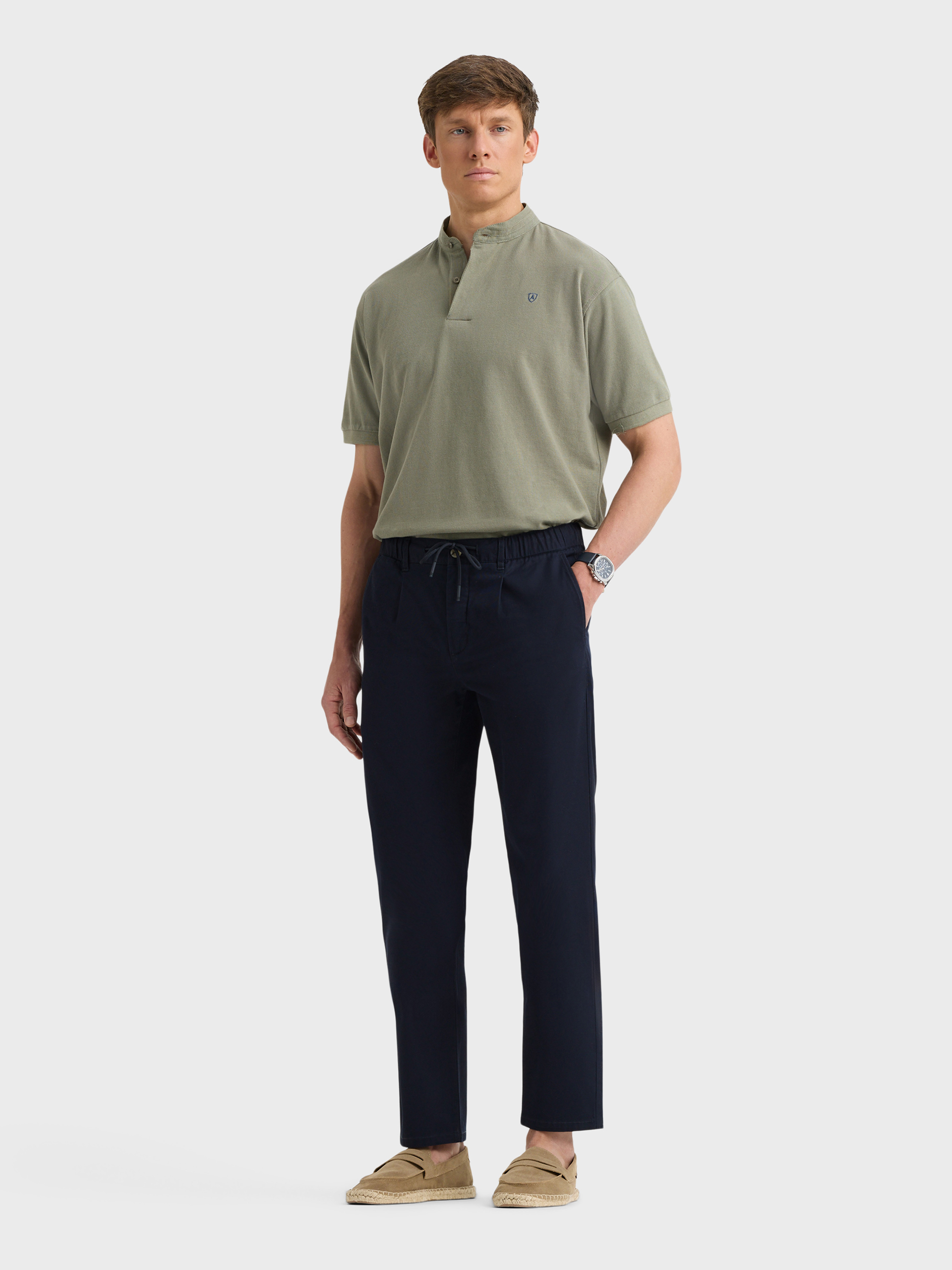 PANTALON LINO AZUL MARINO