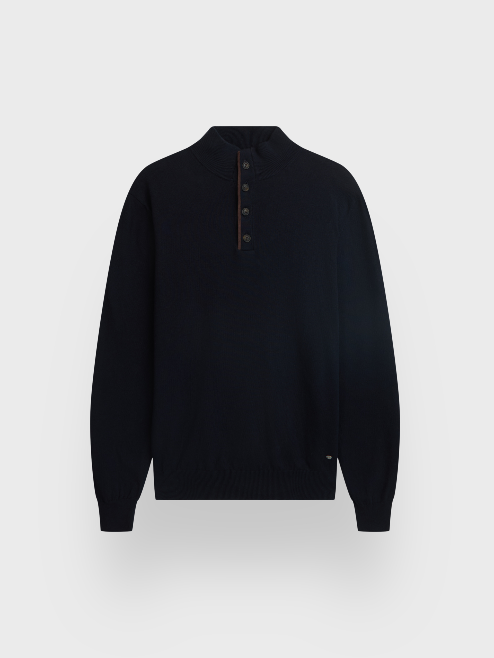 JERSEY BUTTON COLLAR