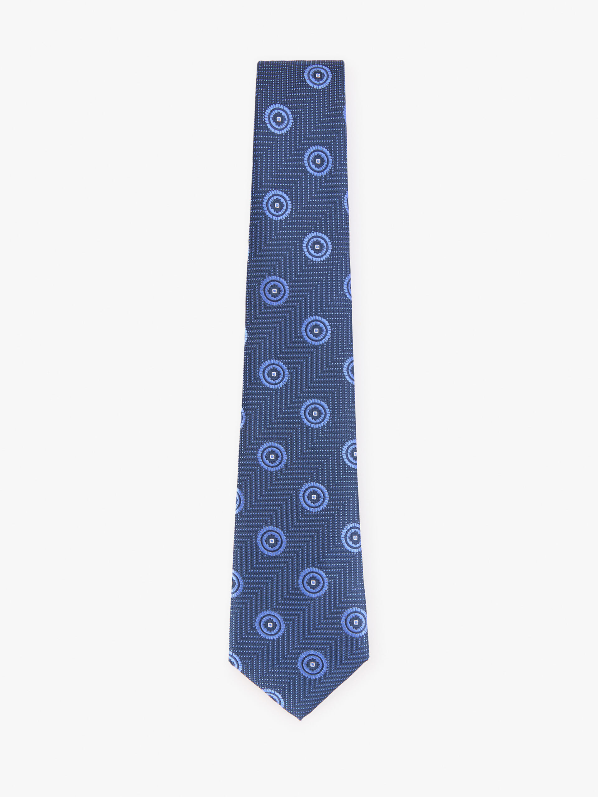 CORBATA JACQUARD MF AZUL MARINO