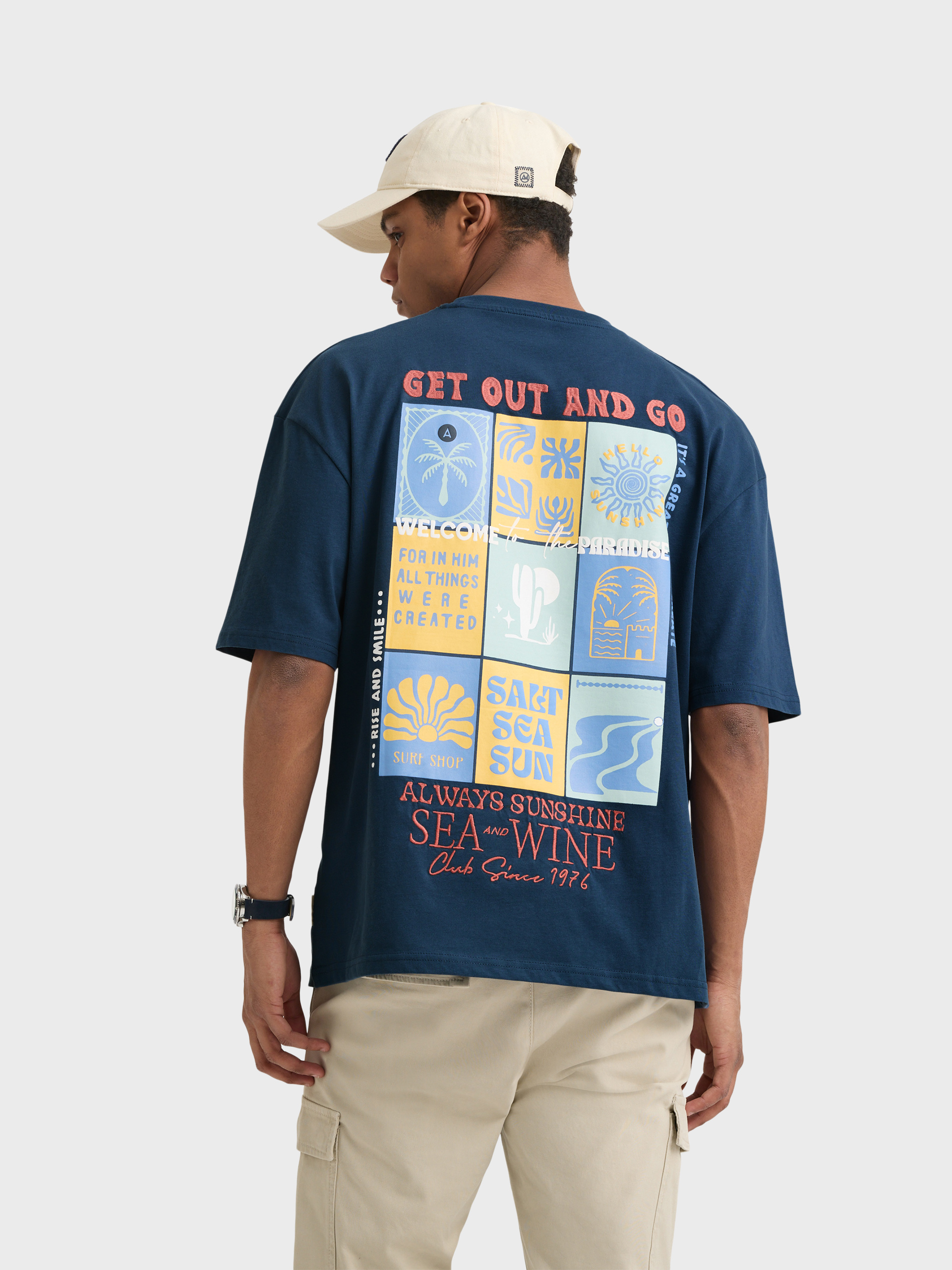 CAMISETA SEA AZUL MARINO