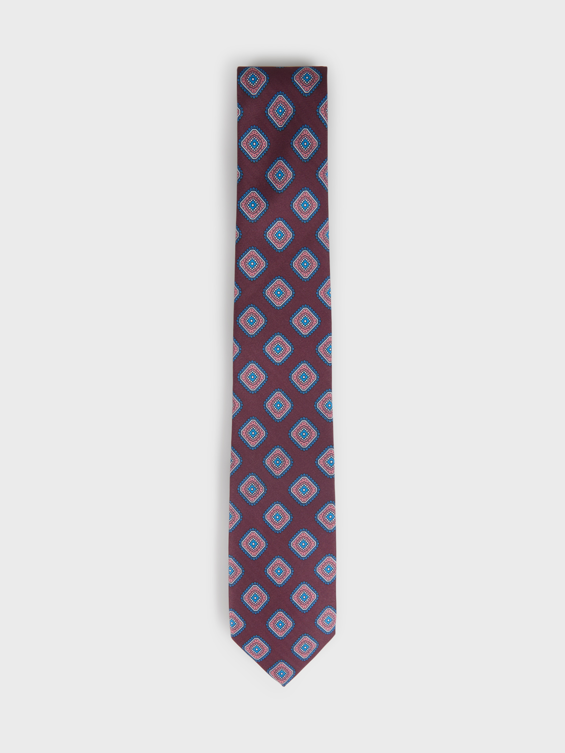 CORBATA PRINTED BURDEOS