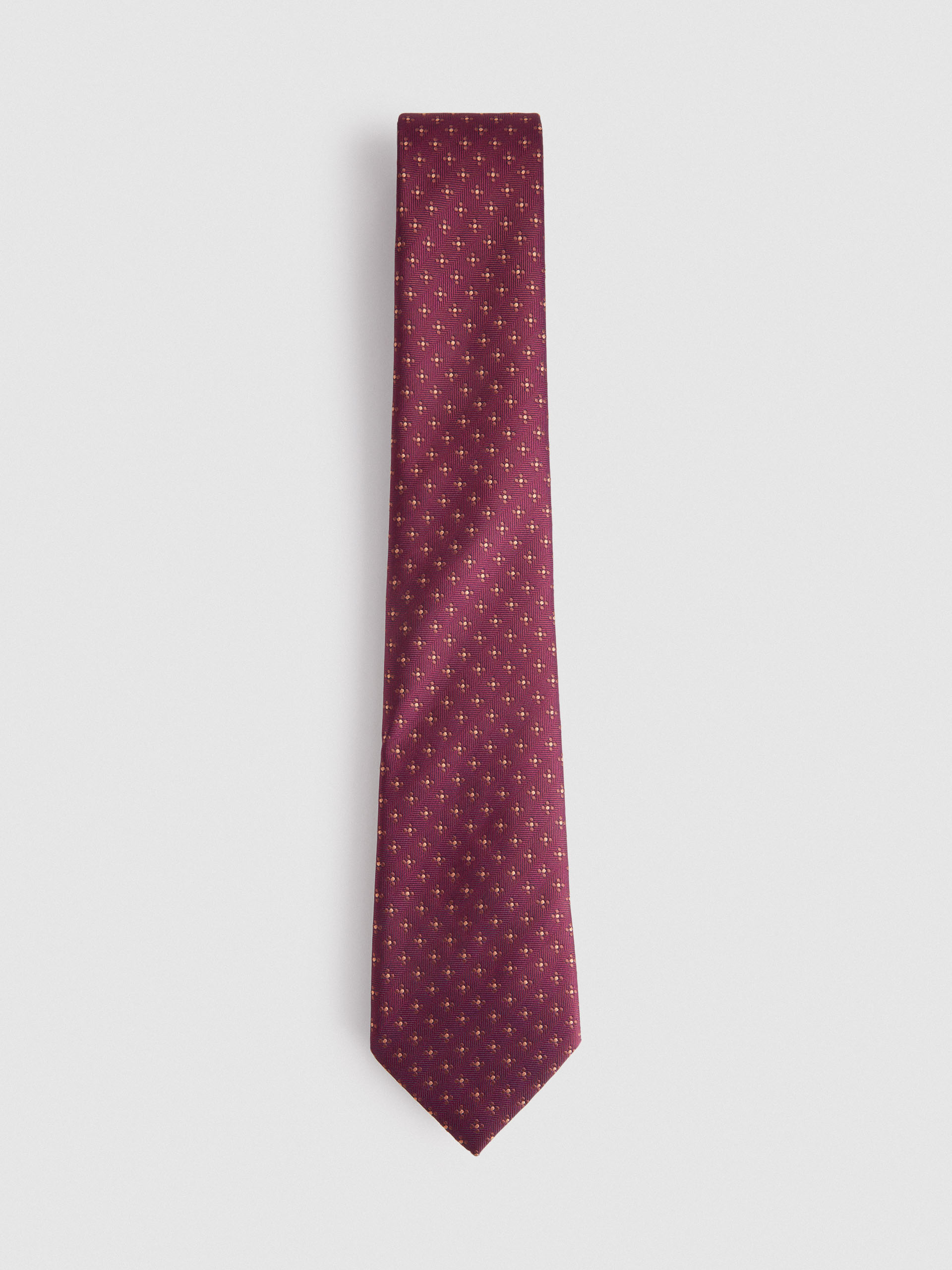 CORBATA JACQUARD MF BURDEOS