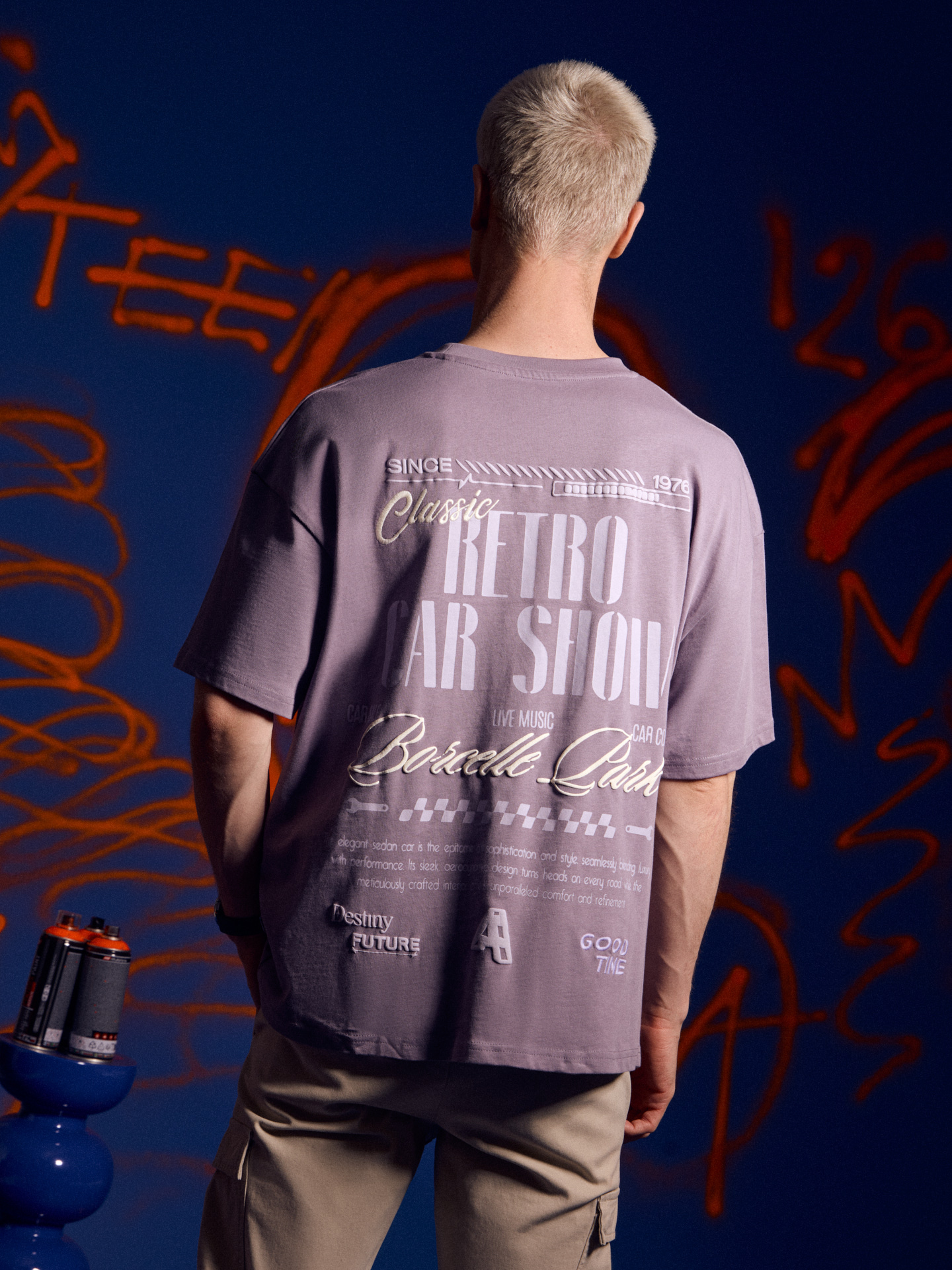 CAMISETA BORCELLE AZUL