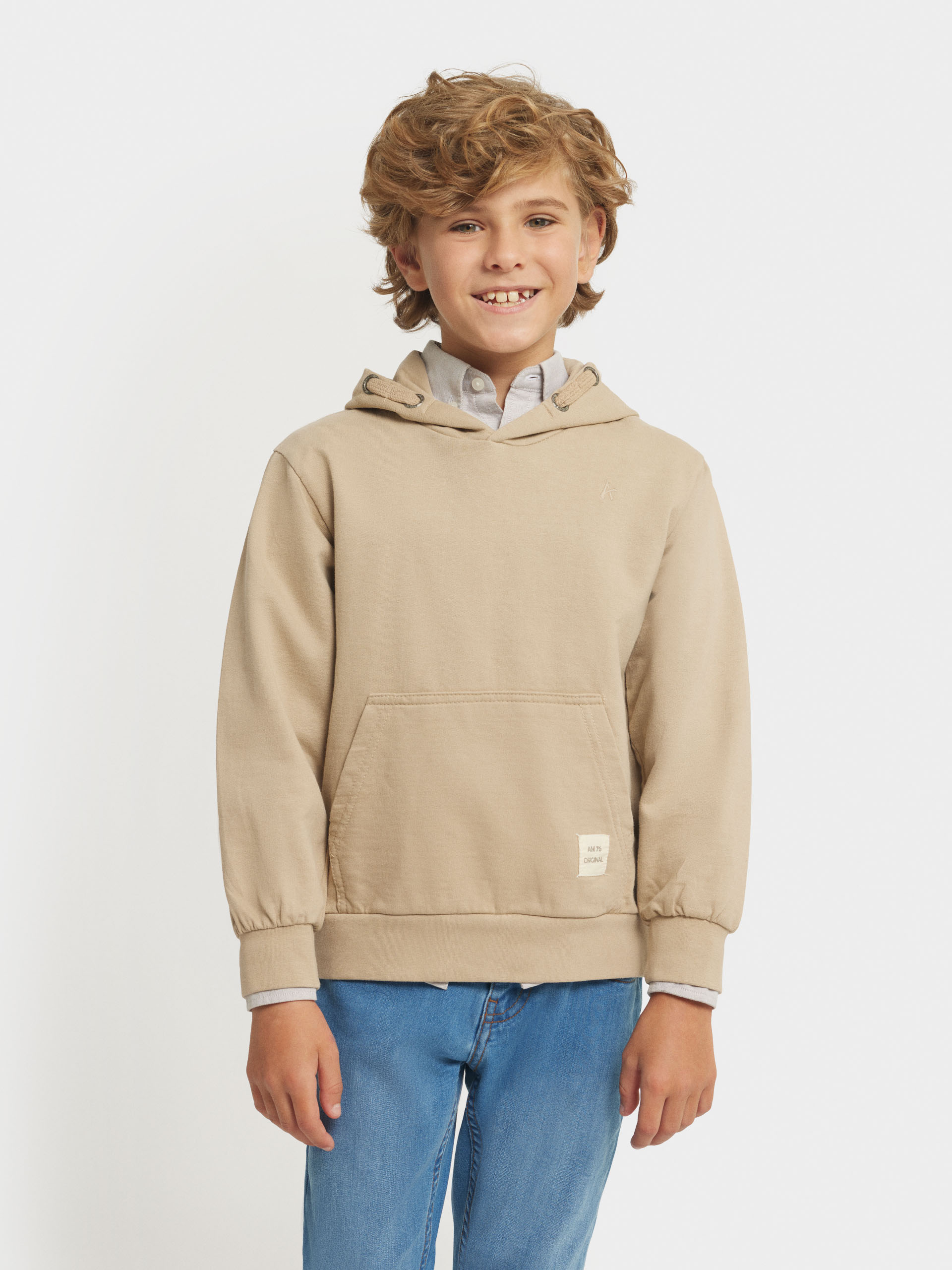 salchicha crecer Marco Polo SUDADERA GARMENT KIDS BEIGE