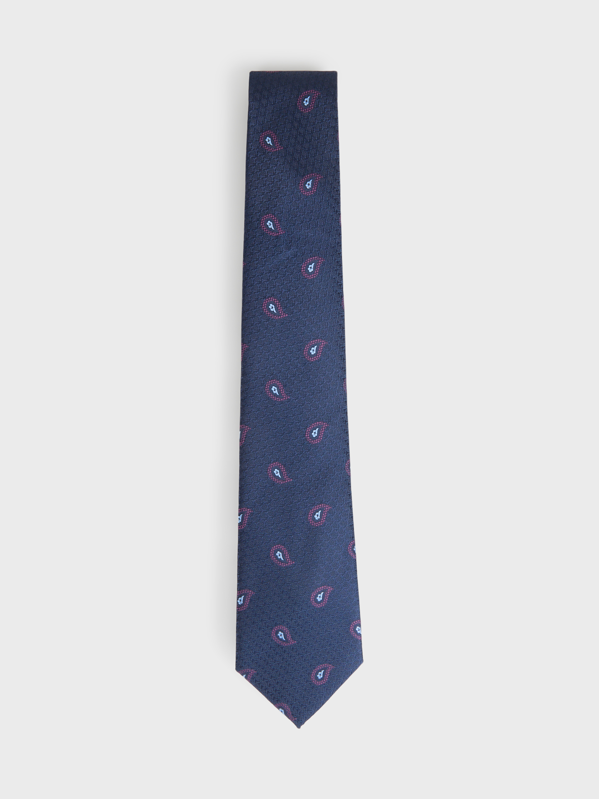 CORBATA JAQUARD MF AZUL MARINO