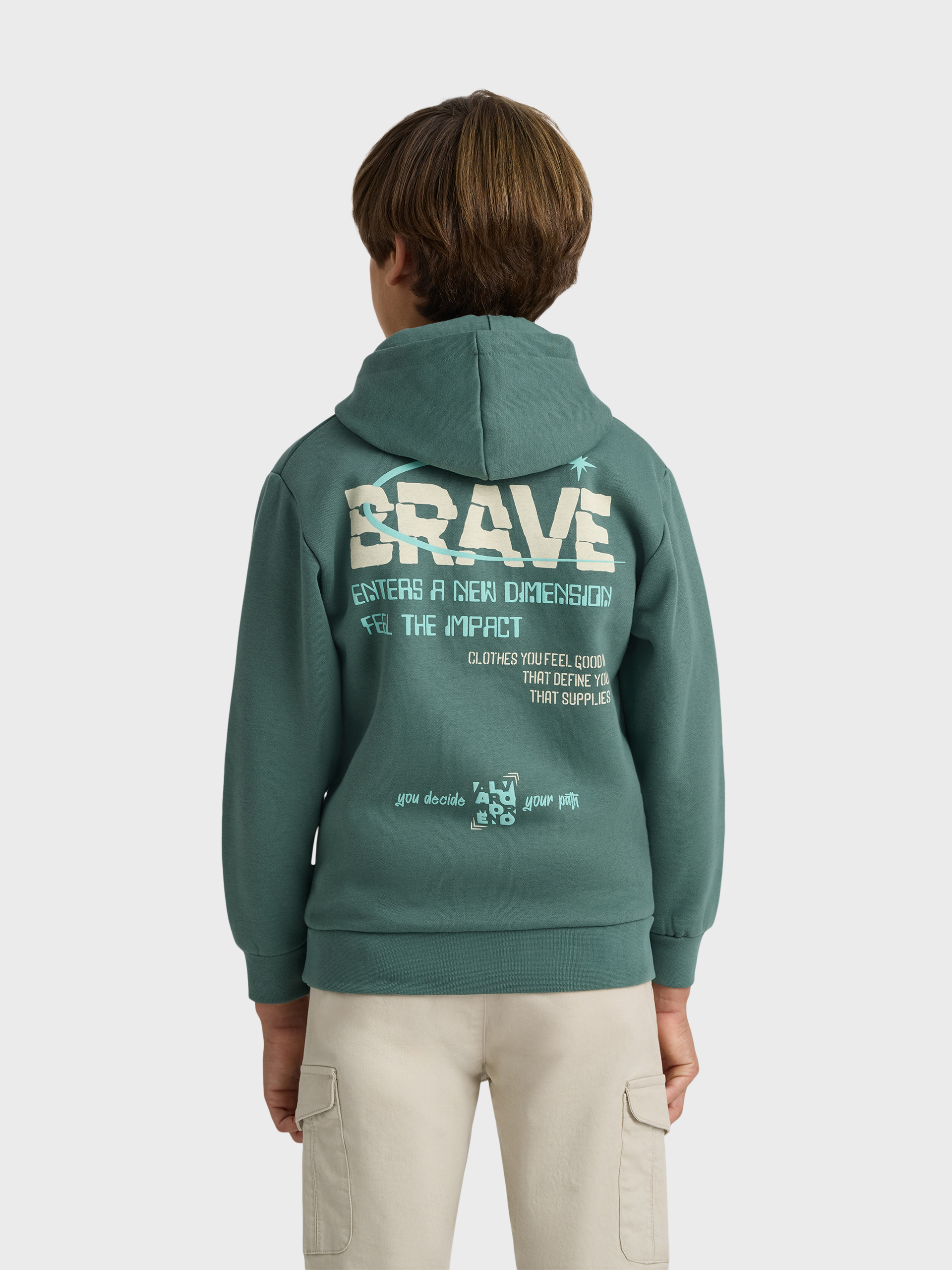 SUDADERA DIMENSION KIDS VERDE