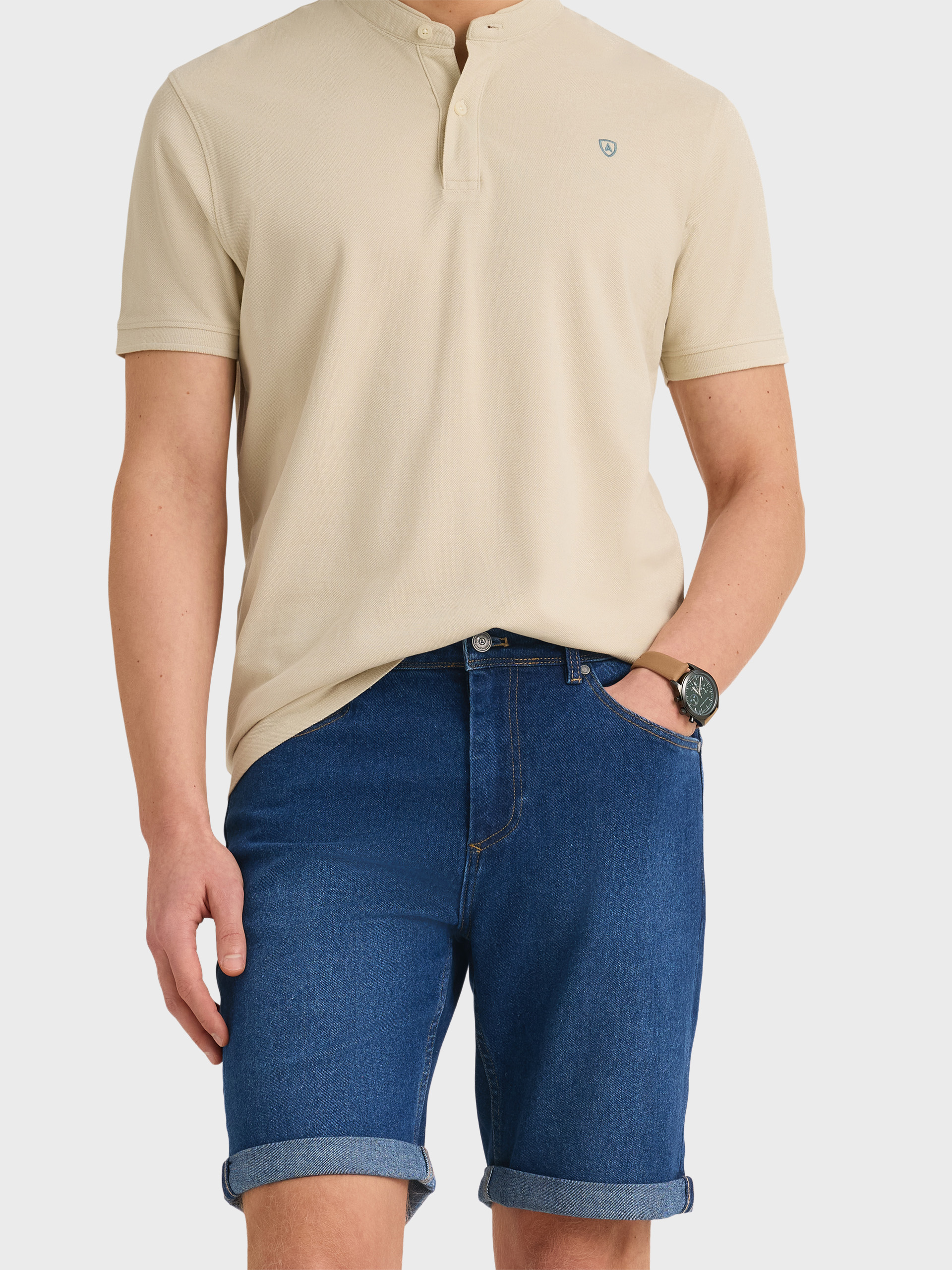 BERMUDA DENIM VUELTA AZUL MARINO