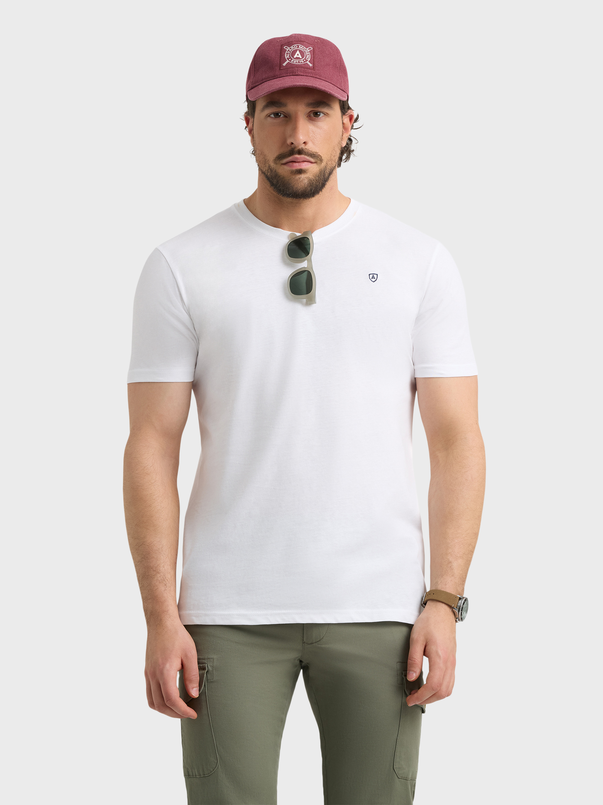 CAMISETA BASICA BLANCO