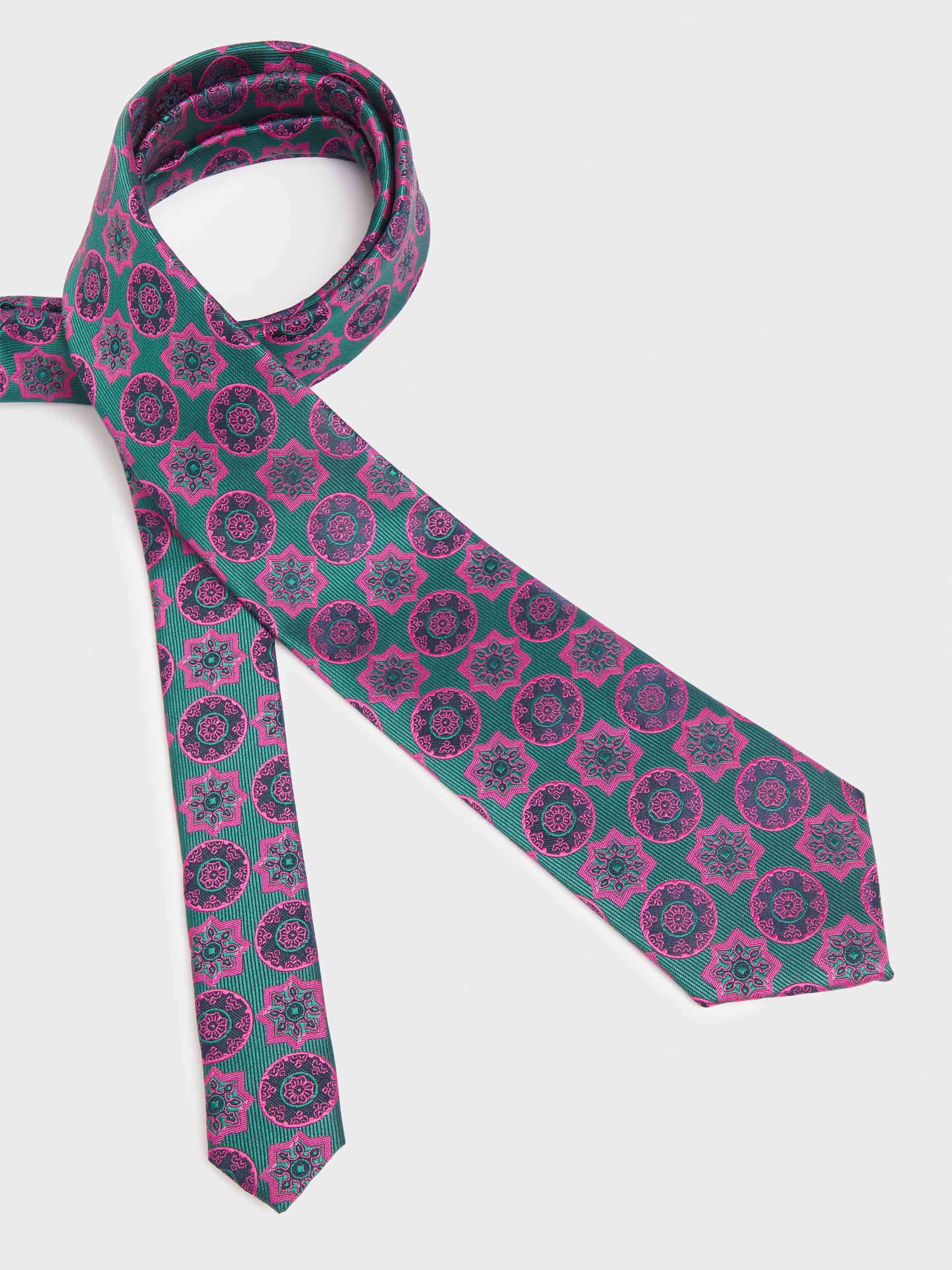 CORBATA JACQUARD MF FUCSIA