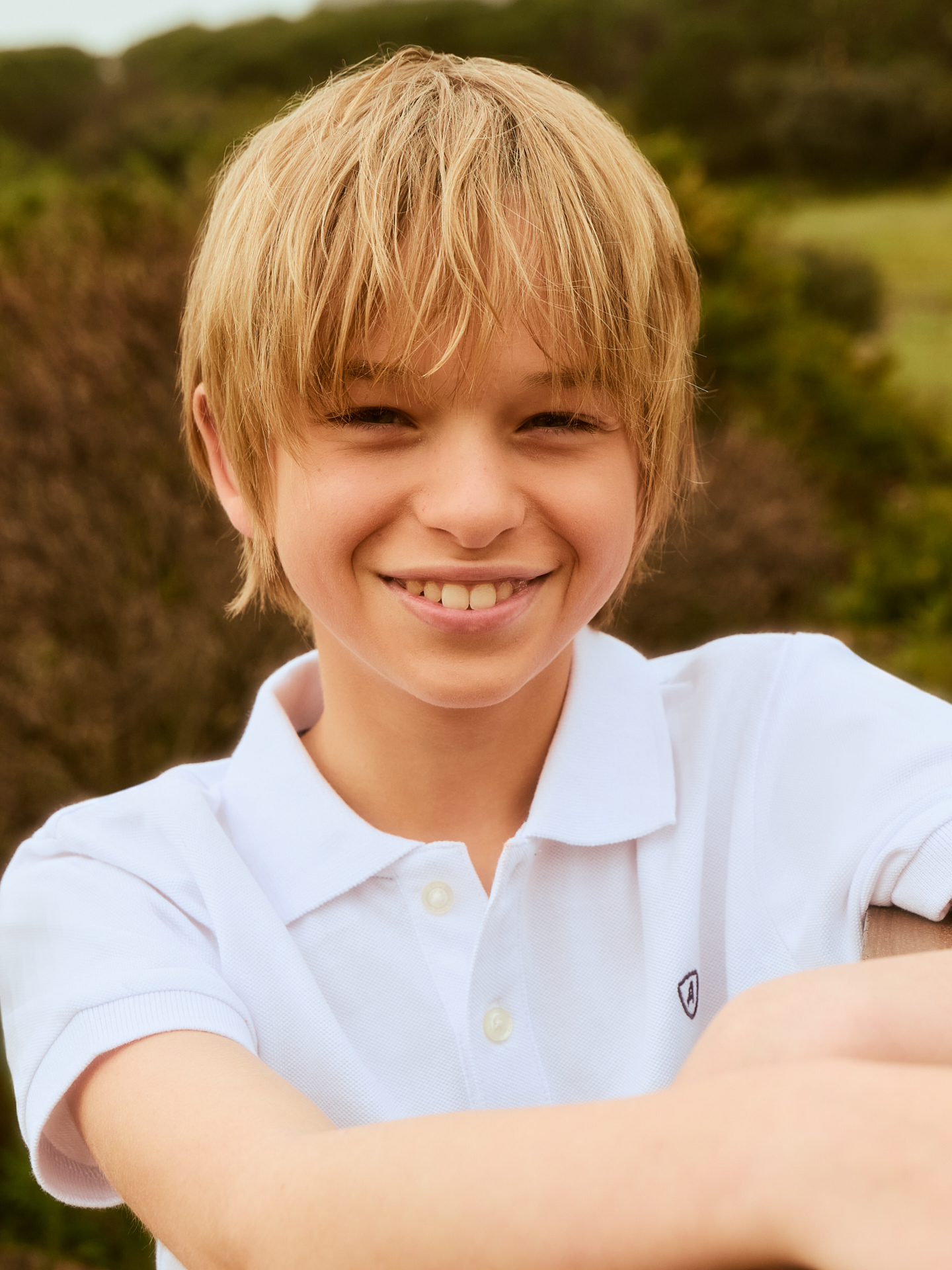 POLO BASIC KIDS BLANCO