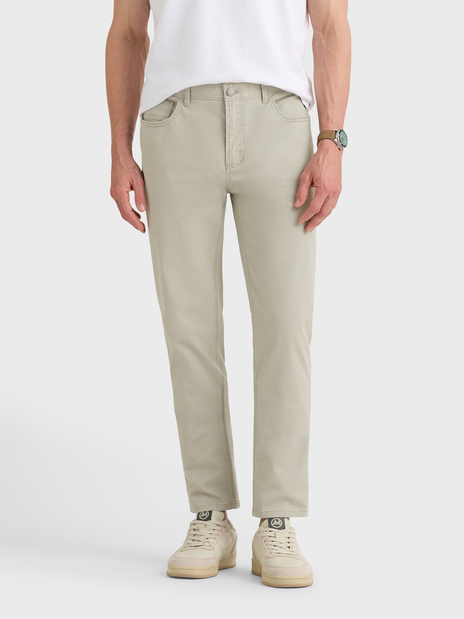 PANTALON DIAGONAL 5P BEIGE