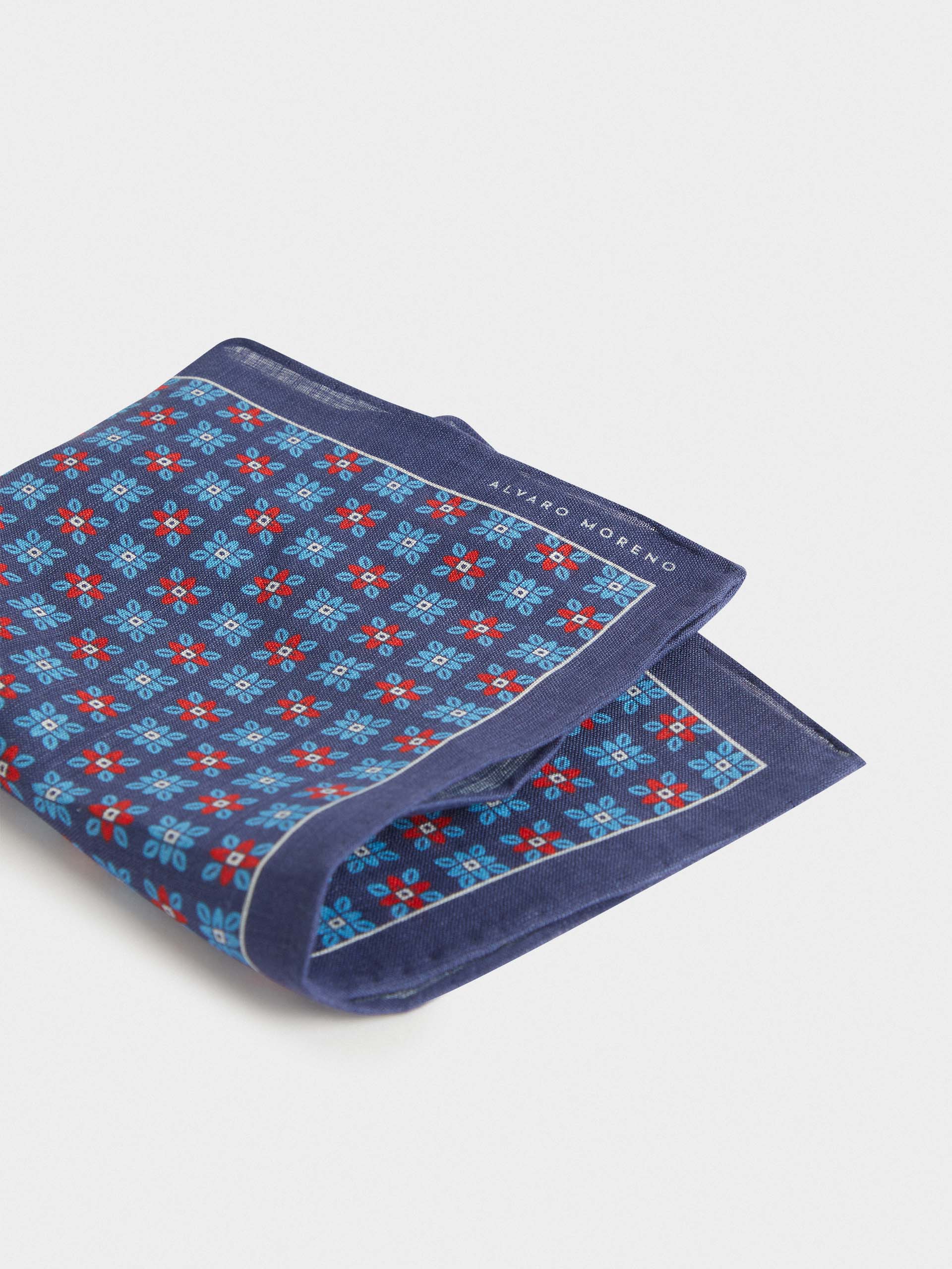 PAÑUELO PRINTED AZUL MARINO
