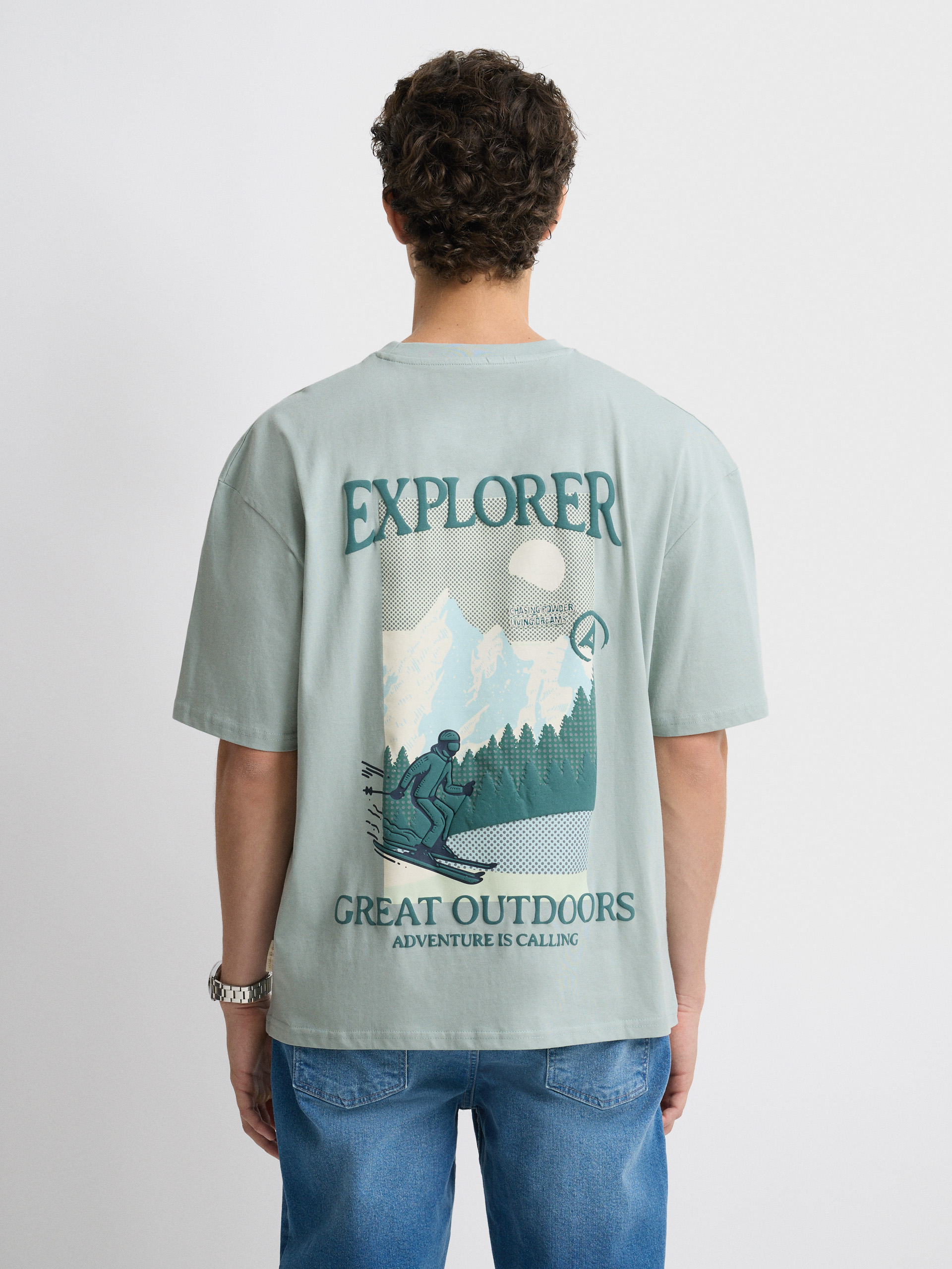 CAMISETA EXPLORER CELESTE