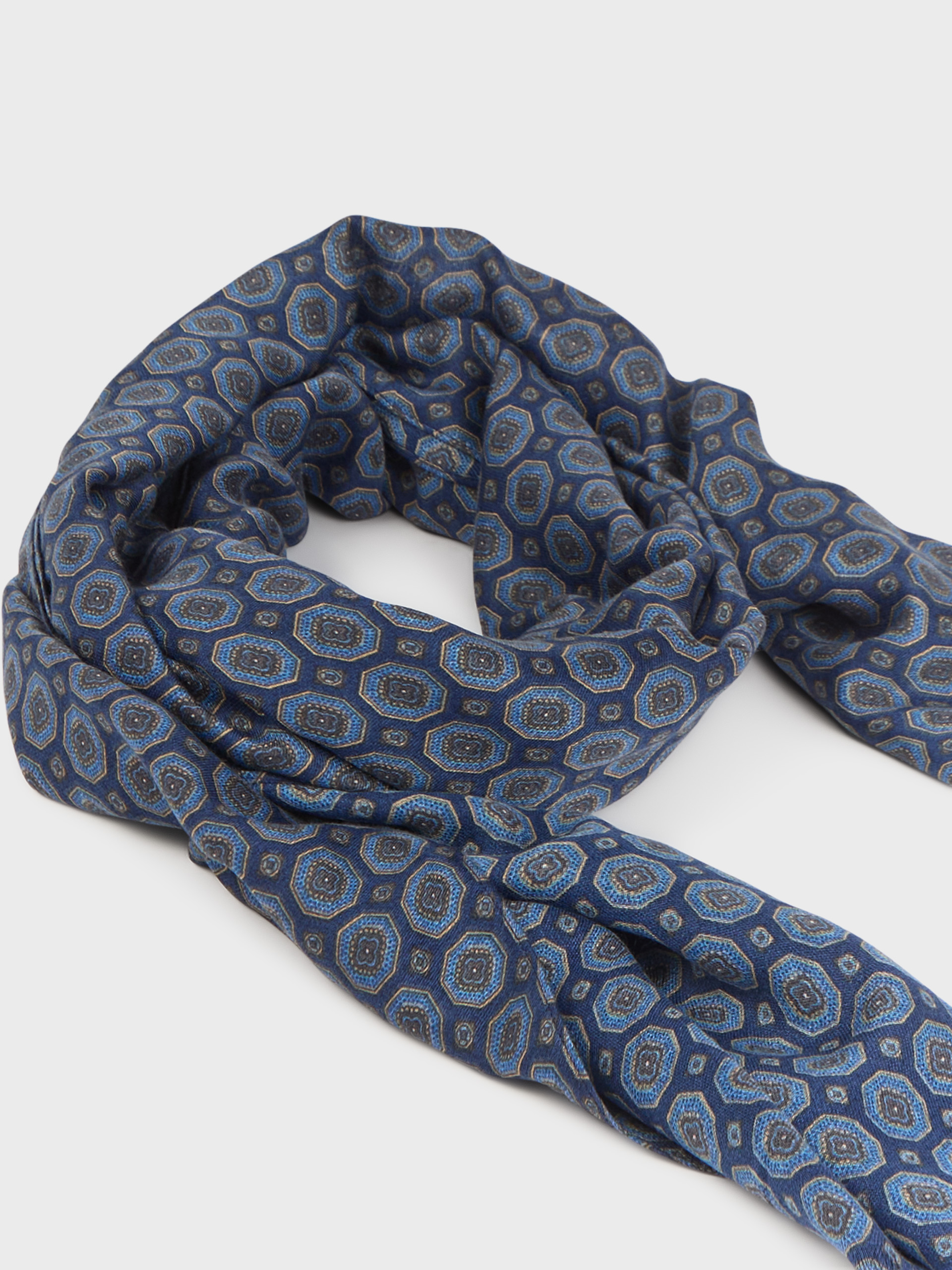 FOULARD PRINT AZUL MARINO