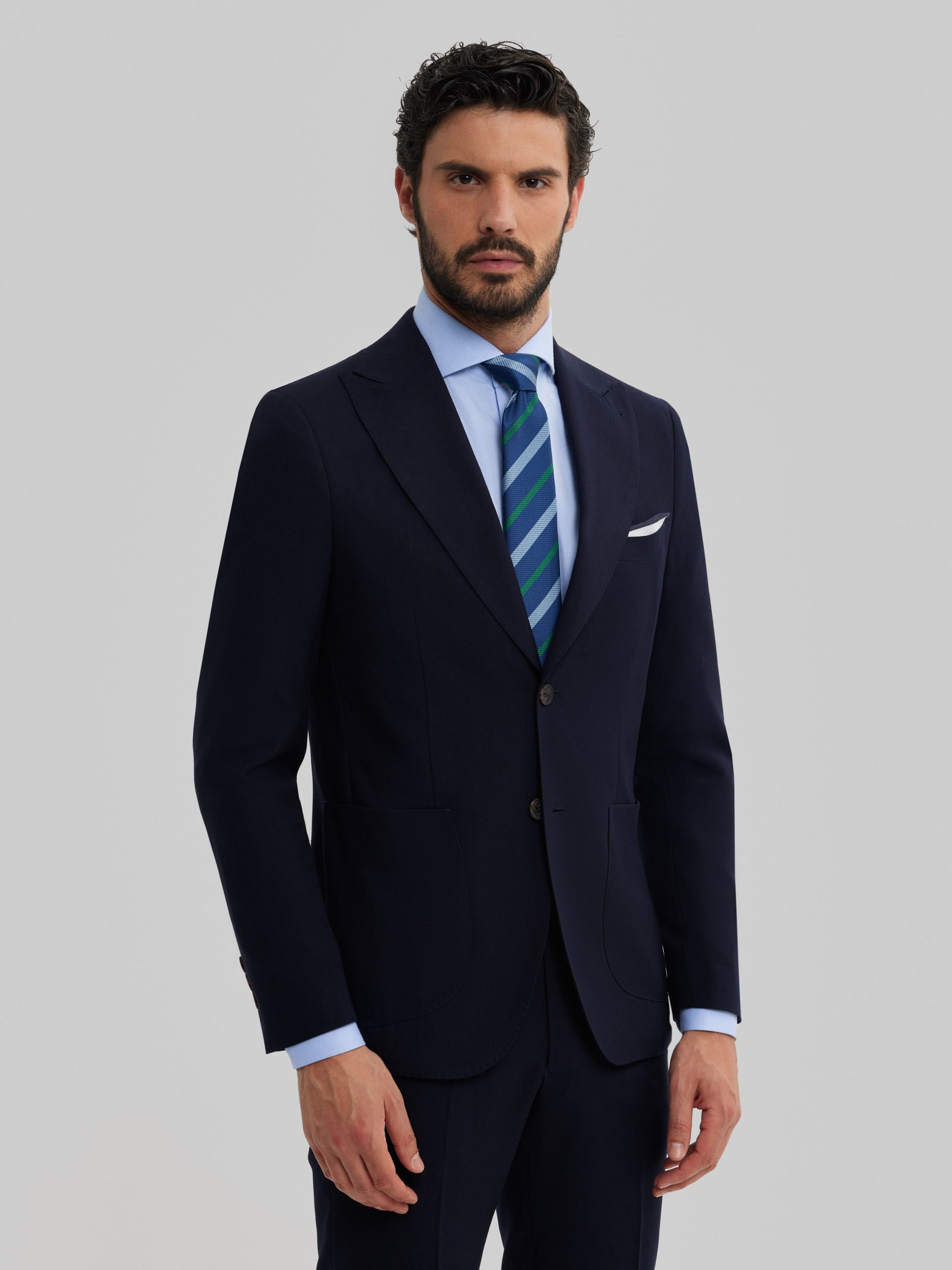 AMERICANA CAPO PLAIN AZUL MARINO