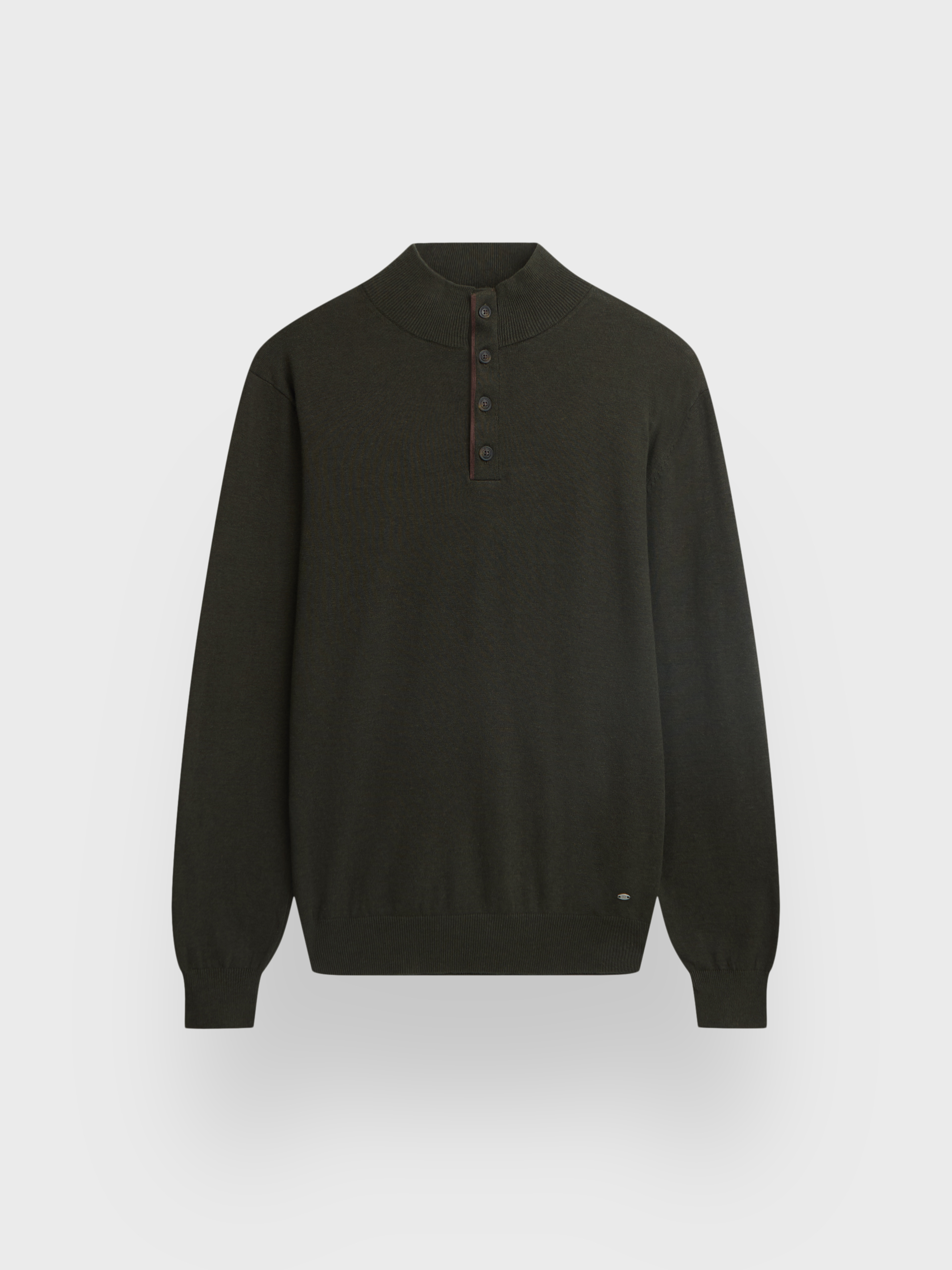 JERSEY BUTTON COLLAR
