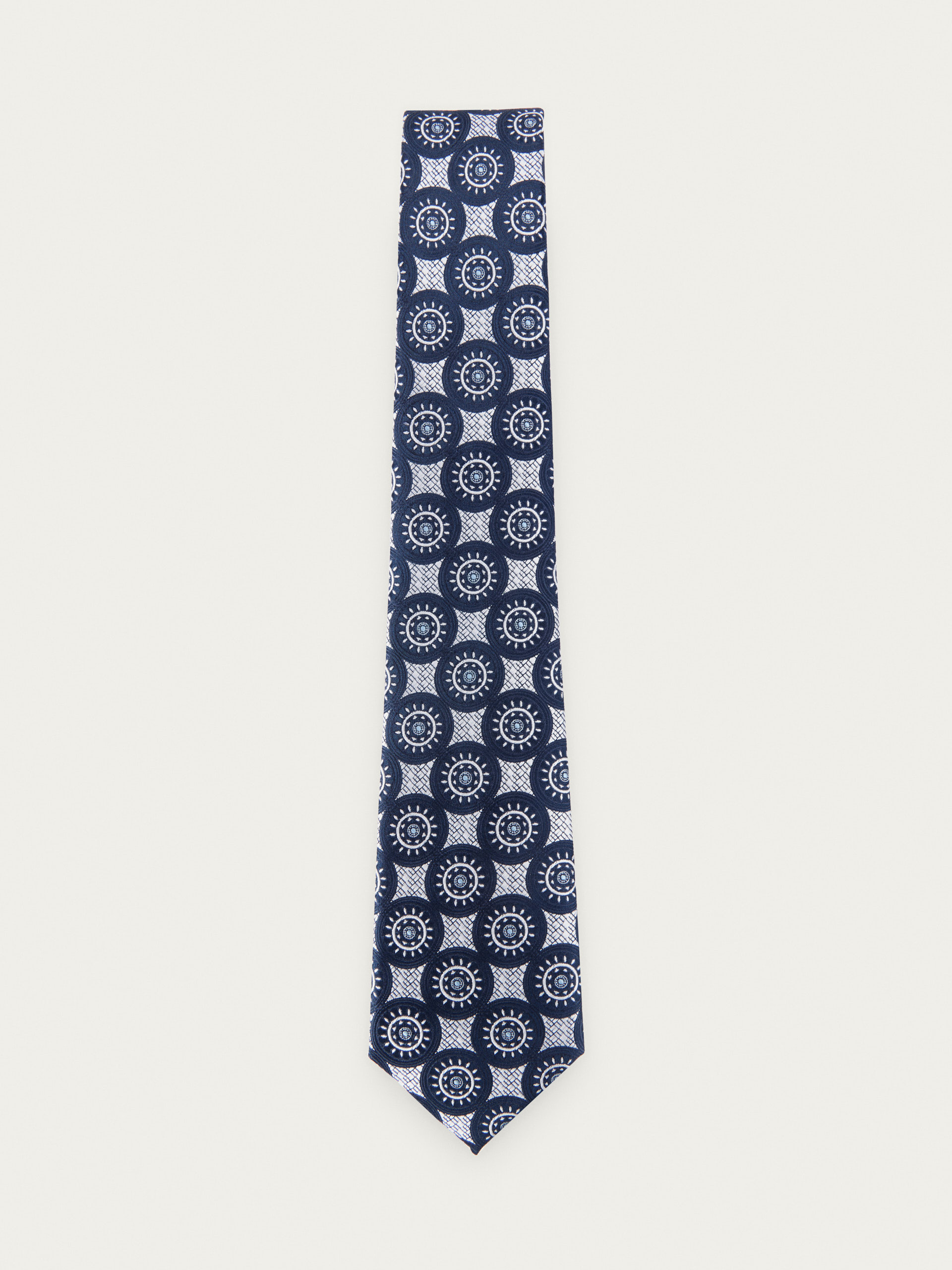 CORBATA JACQUARD MF AZUL MARINO
