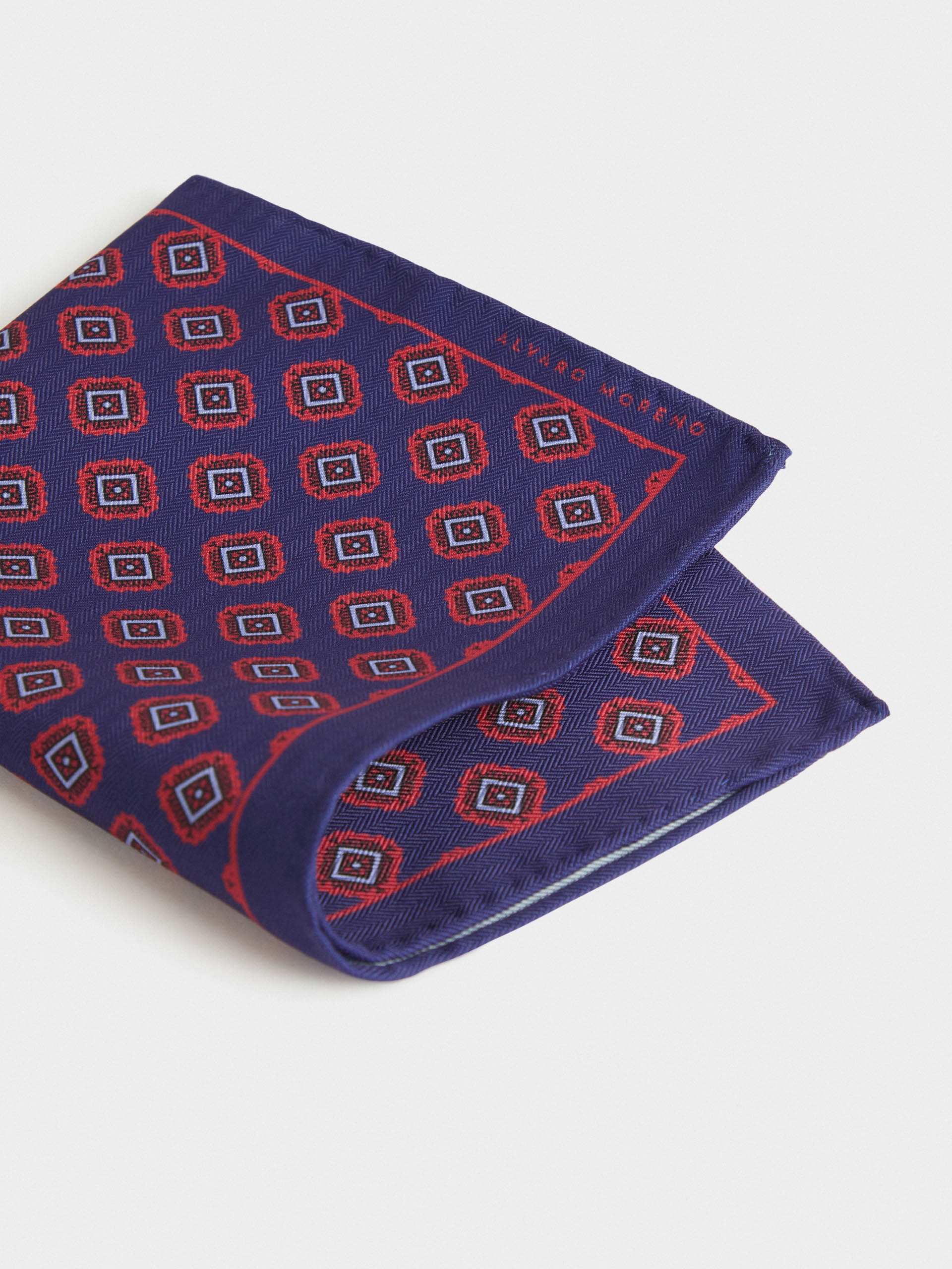 PAÑUELO PRINTED AZUL MARINO