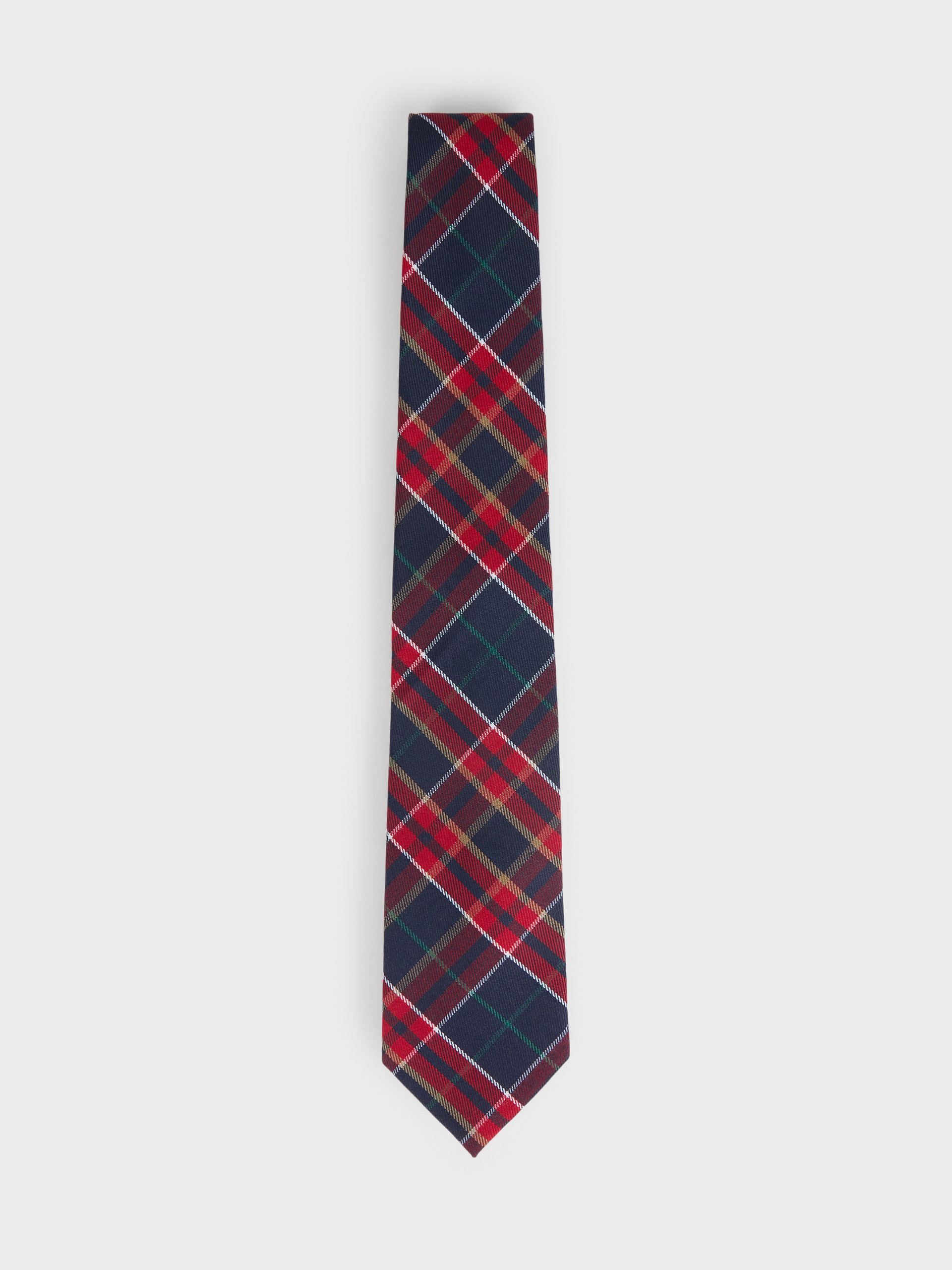 CORBATA TARTAN ROJO