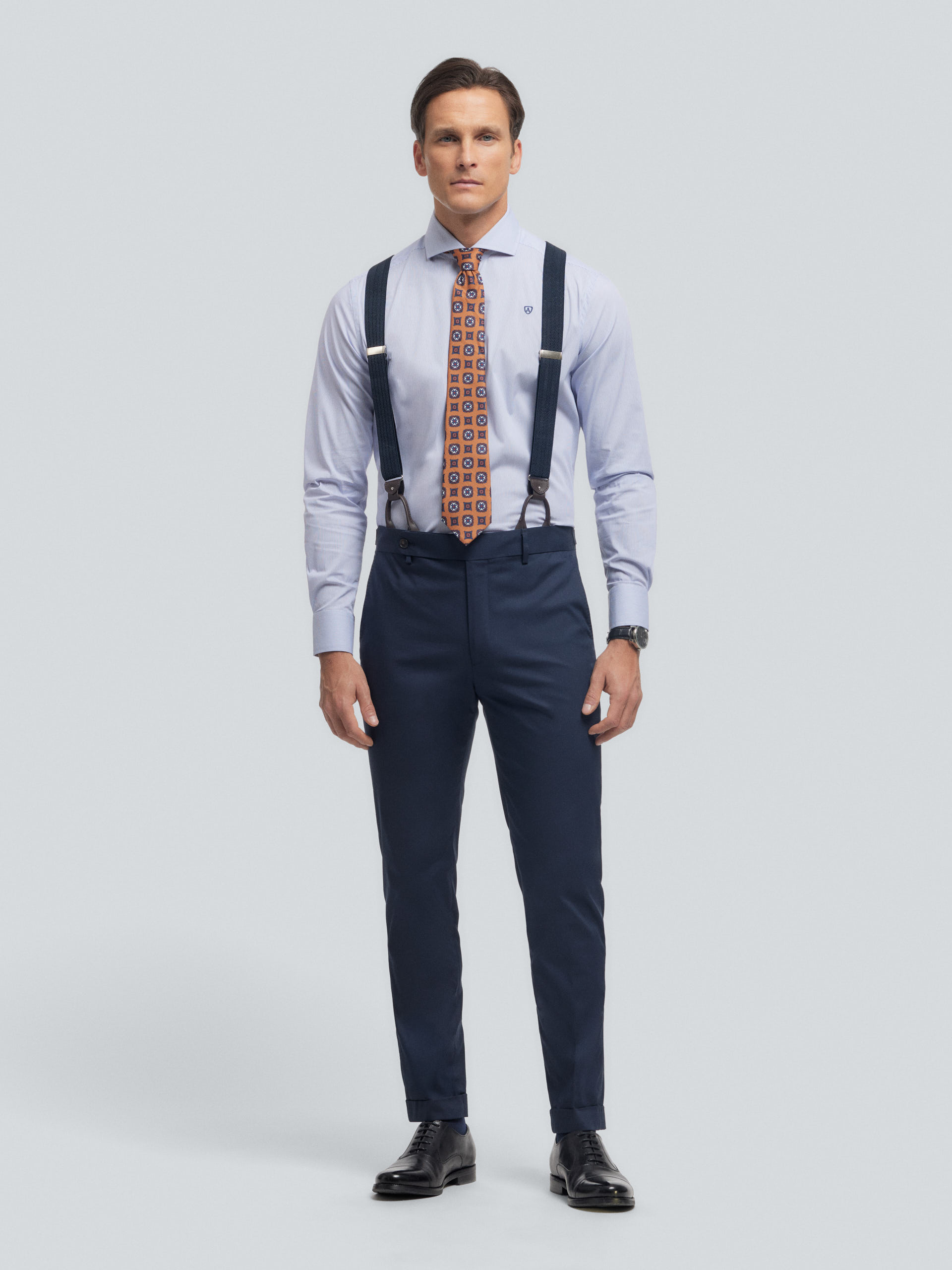 PANTALON NAPOLI COTTON AZUL MARINO