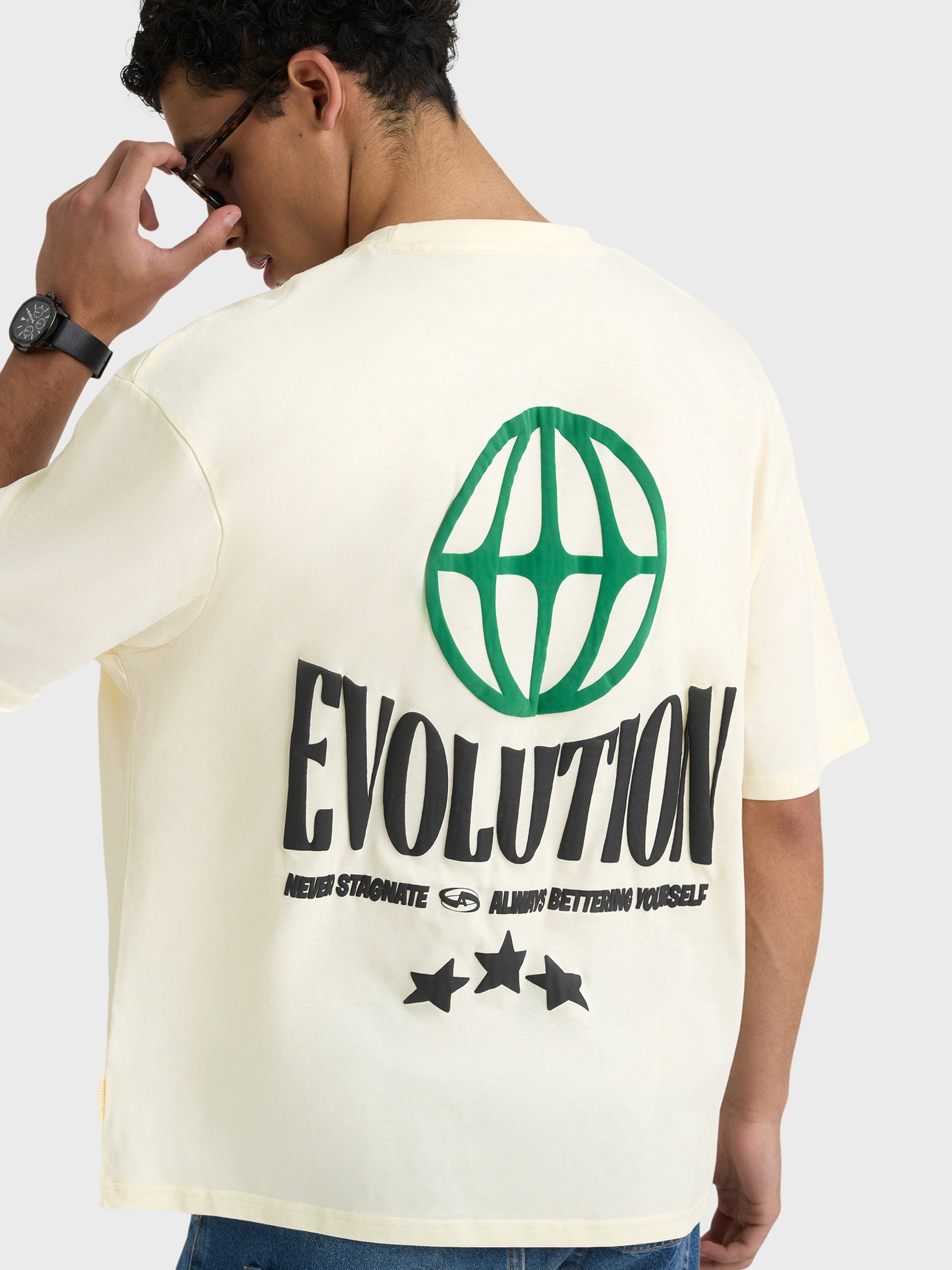 CAMISETA EVOLUTION BEIGE