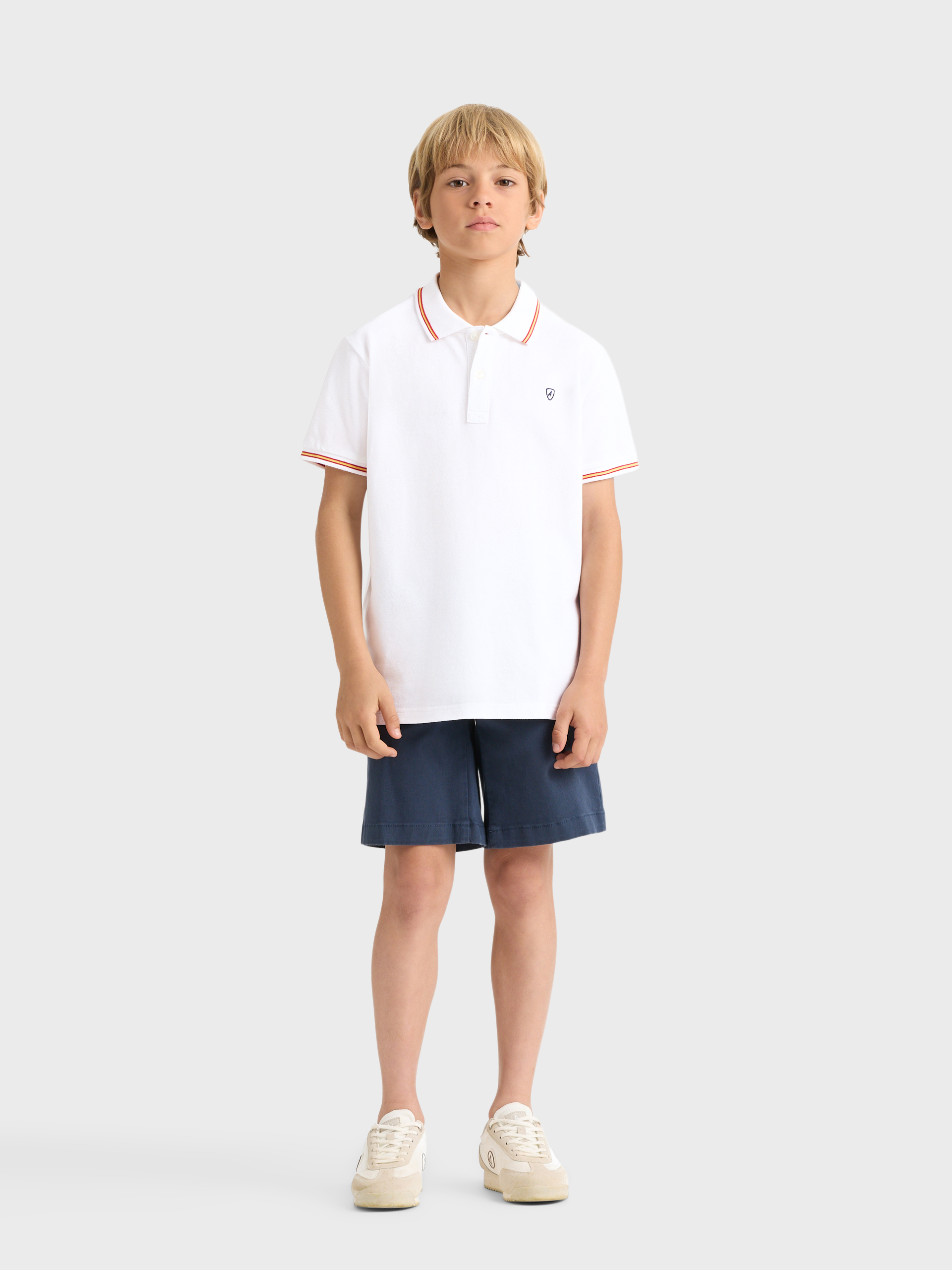 POLO FLAG KIDS BLANCO