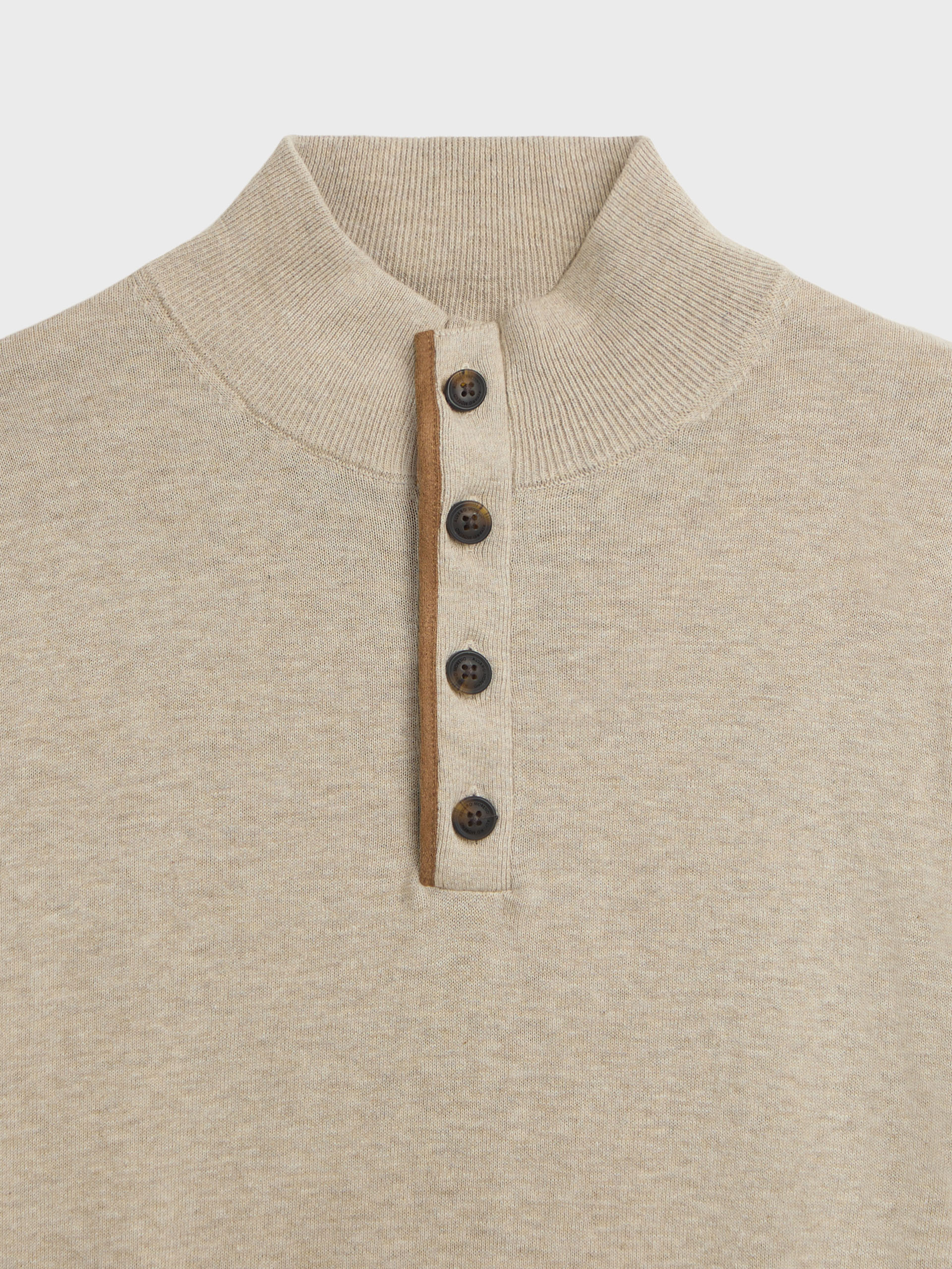 JERSEY BUTTON COLLAR