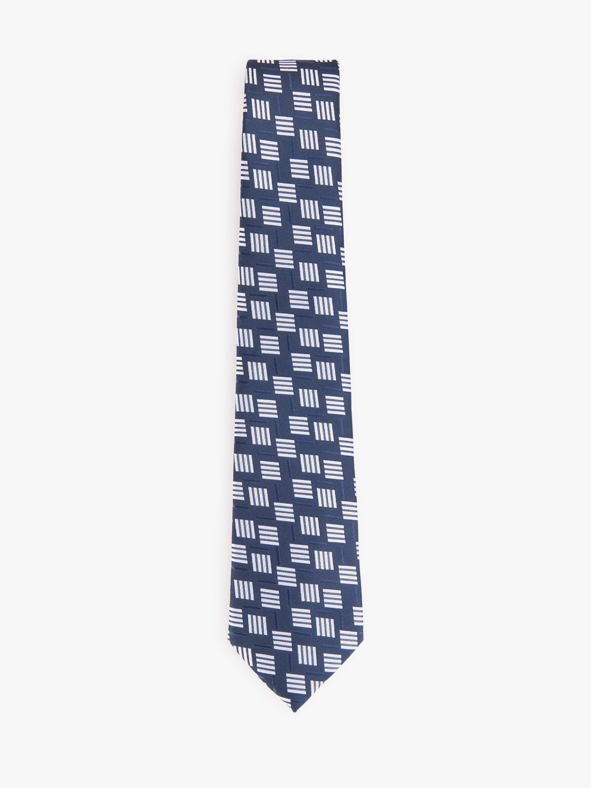 CORBATA JACQUARD MF AZUL MARINO