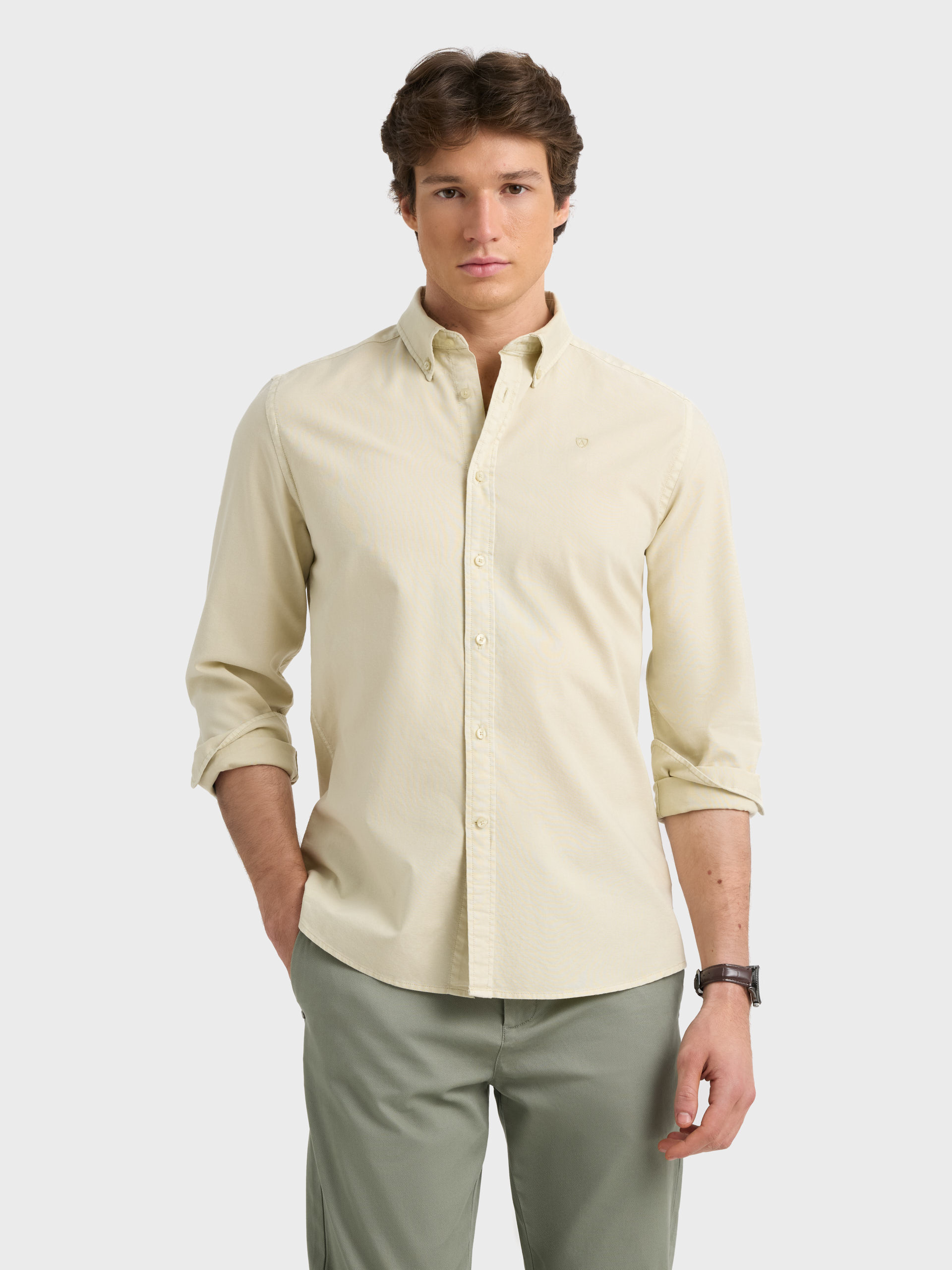 CAMISA OXFORD DYE VERDE
