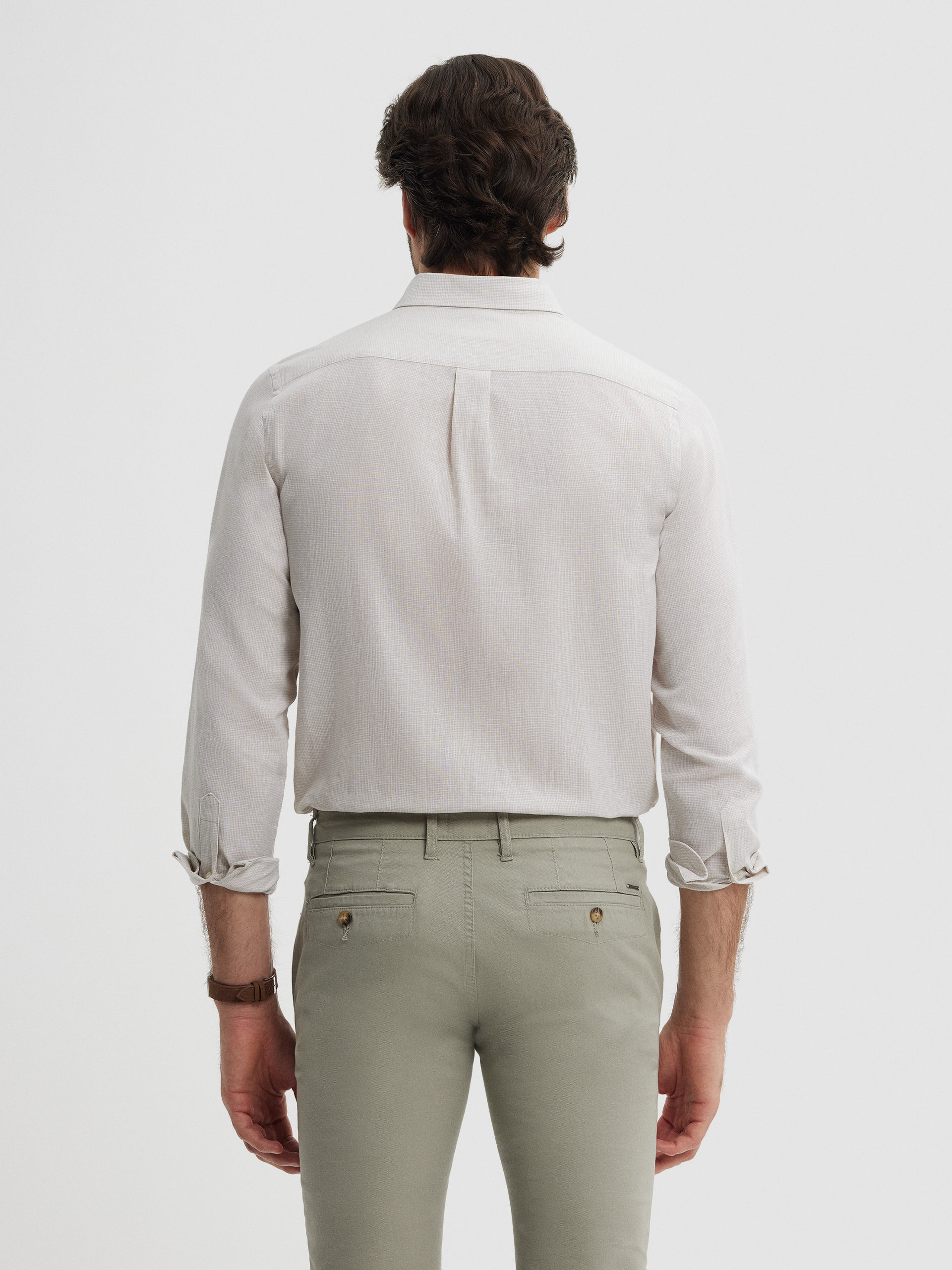 CAMISA LINO PATA GALLO