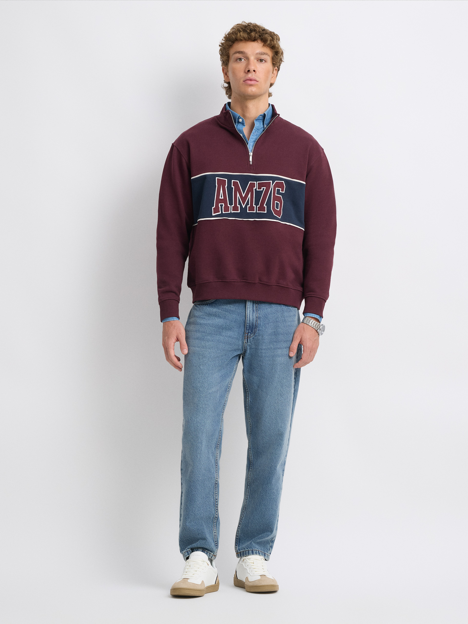 SUDADERA UNIQUE BURDEOS