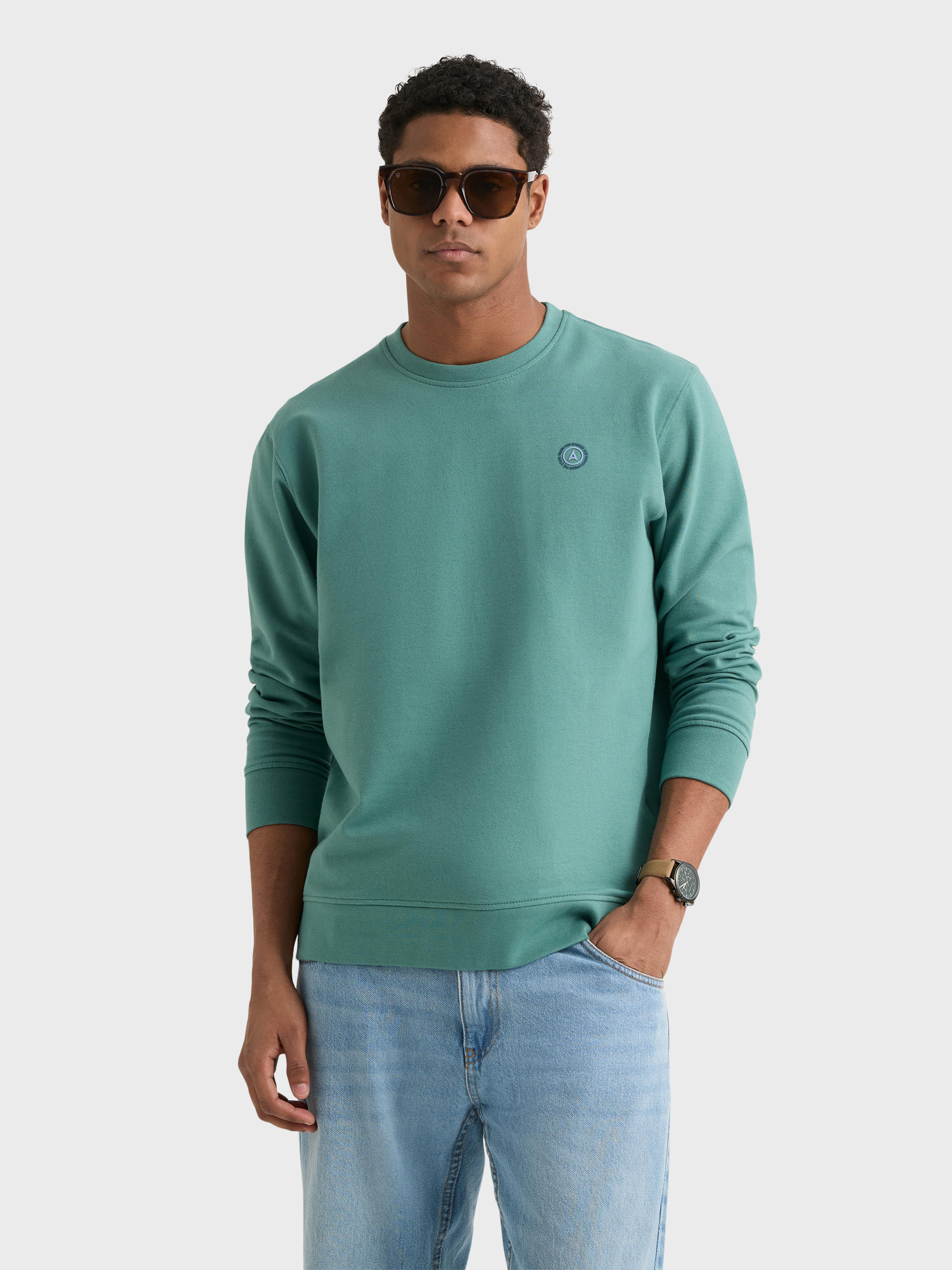 SUDADERA BASIC SPRING VERDE