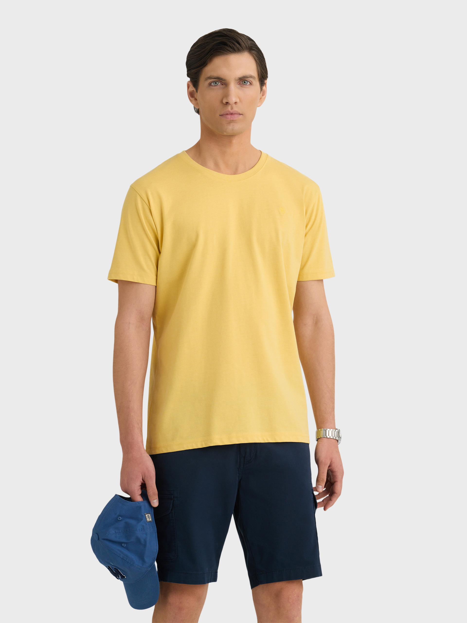 CAMISETA MELANGE AMARILLO