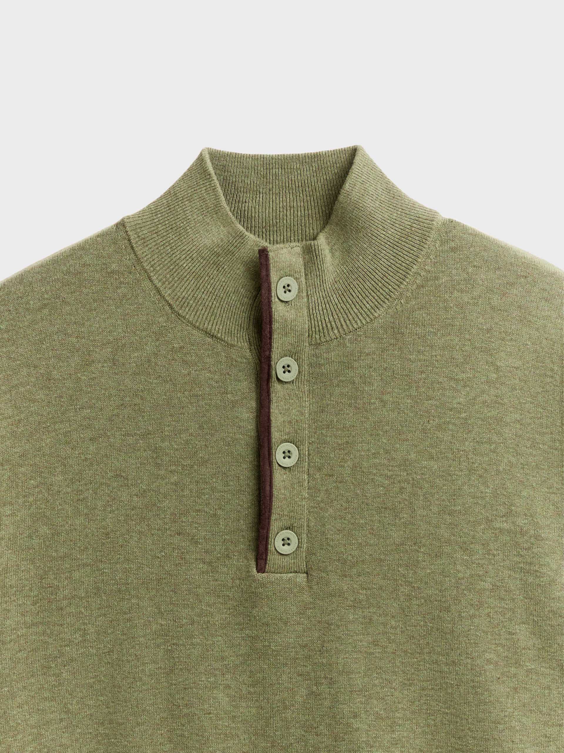 JERSEY BUTTON COLLAR