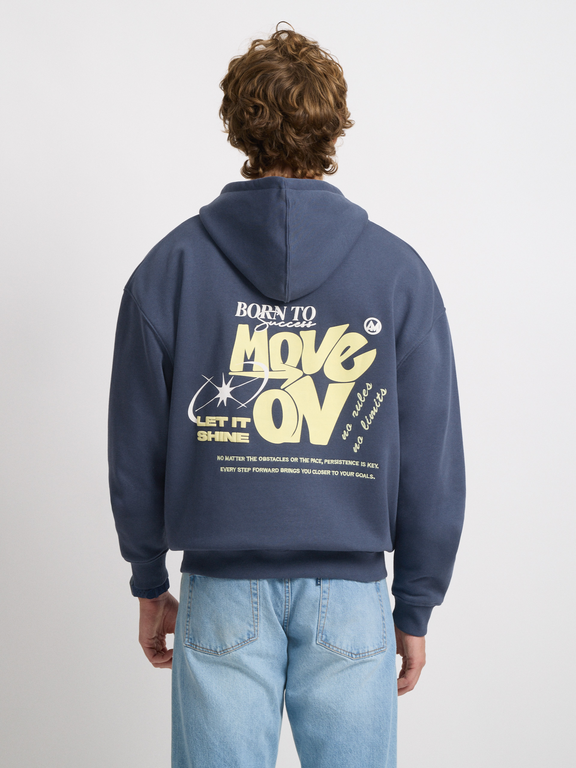 SUDADERA SHINE AZUL MARINO