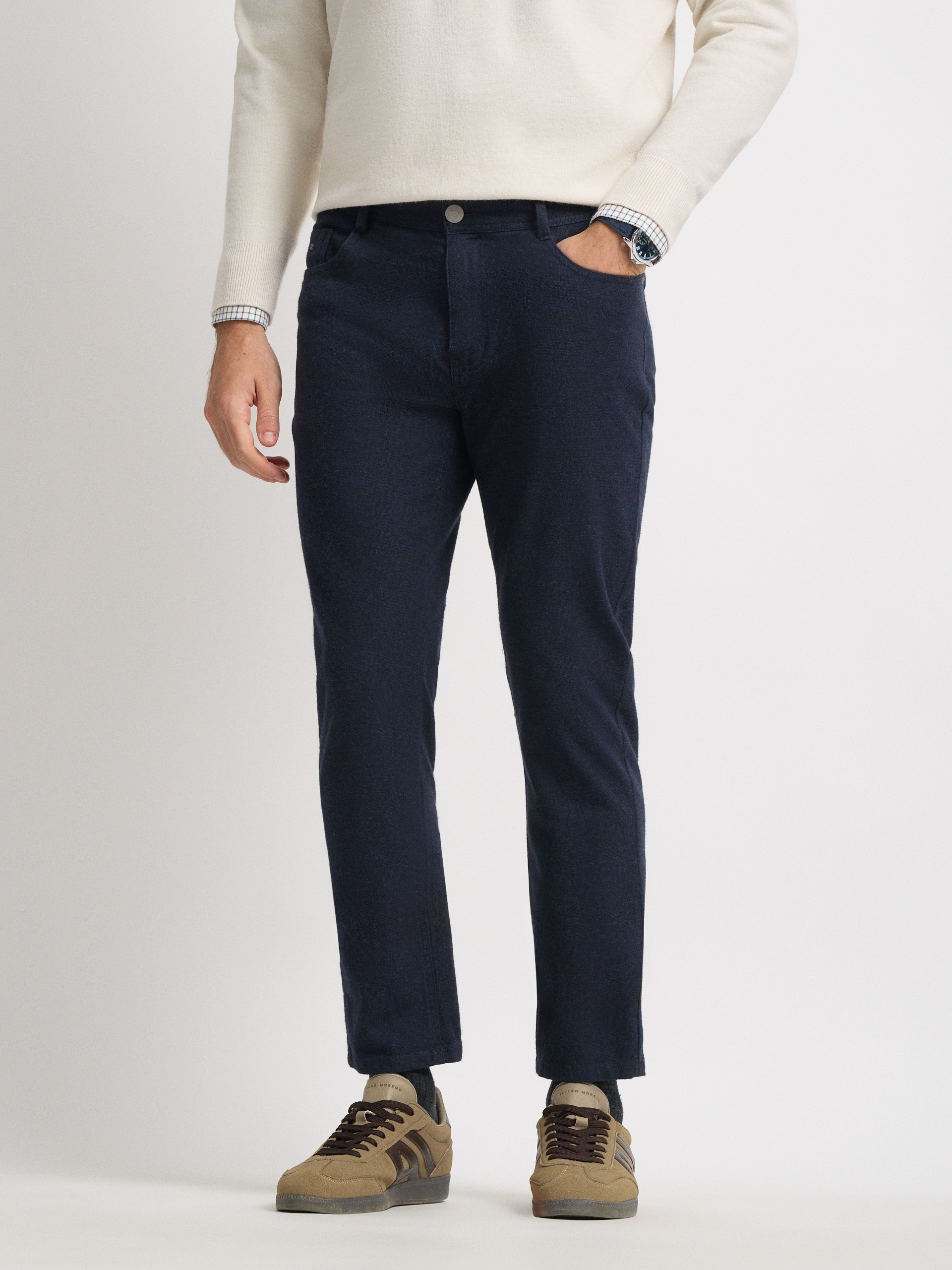 PANTALON ESTRUCTURA AZUL MARINO