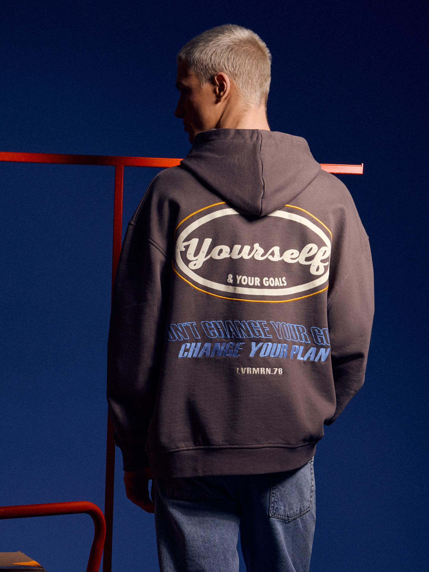 SUDADERA YOURSELF MARR&Oacute;N