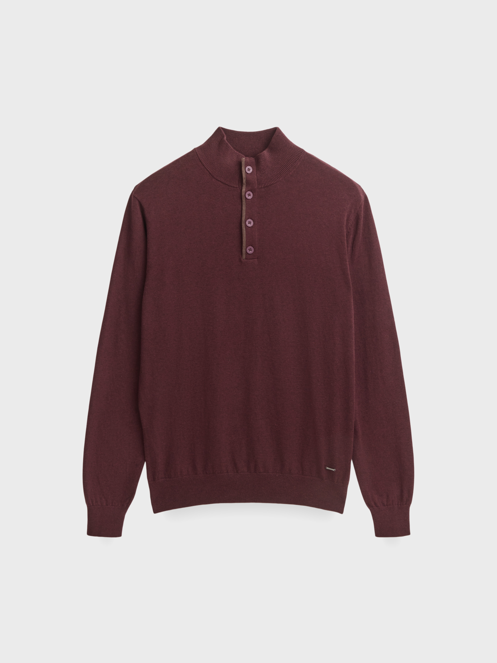 JERSEY BUTTON COLLAR