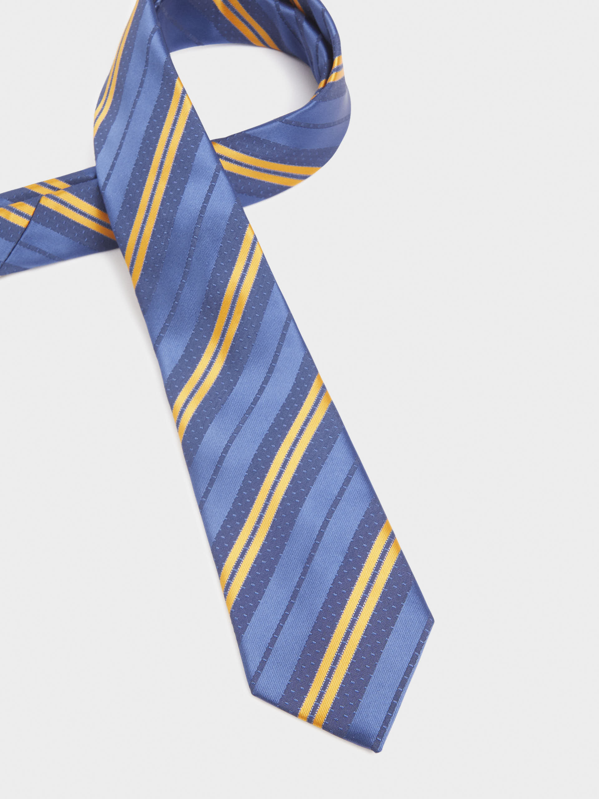 CORBATA JACQUARD MF AZUL MARINO